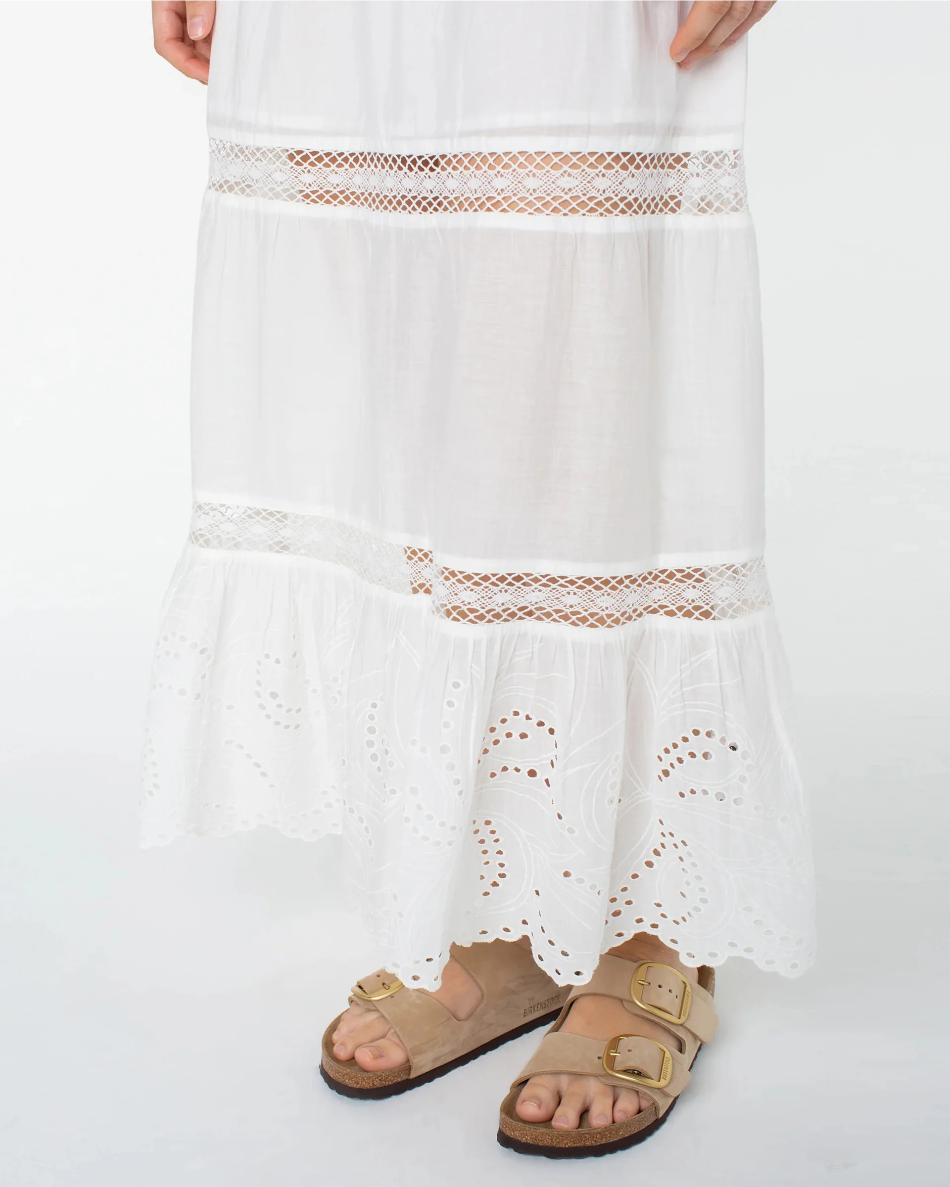 Castaway Maxi Skirt - Snow White Solid - Image 4