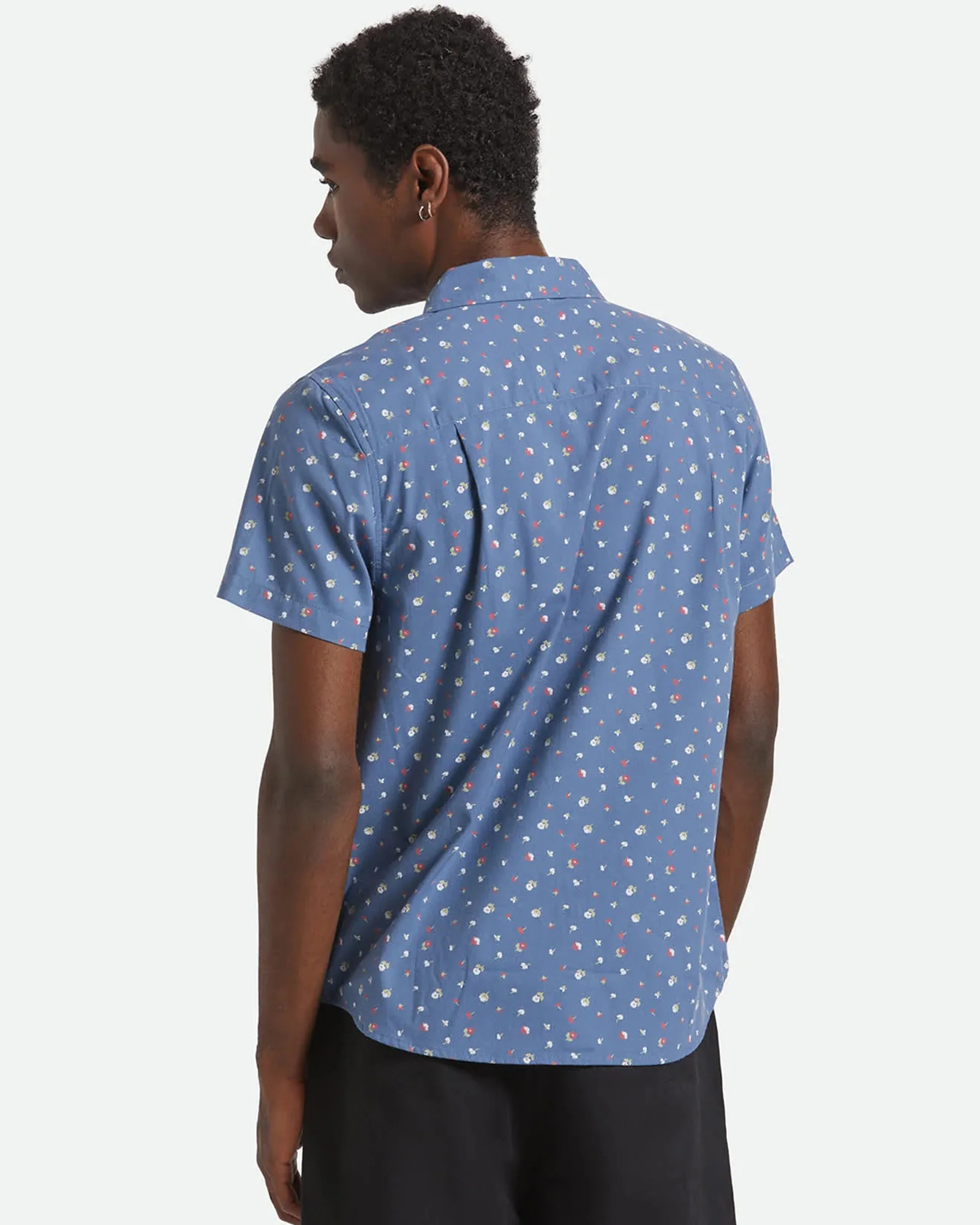 Charter Print S/S Shirt - Bering Sea/Micro Floral - Image 4