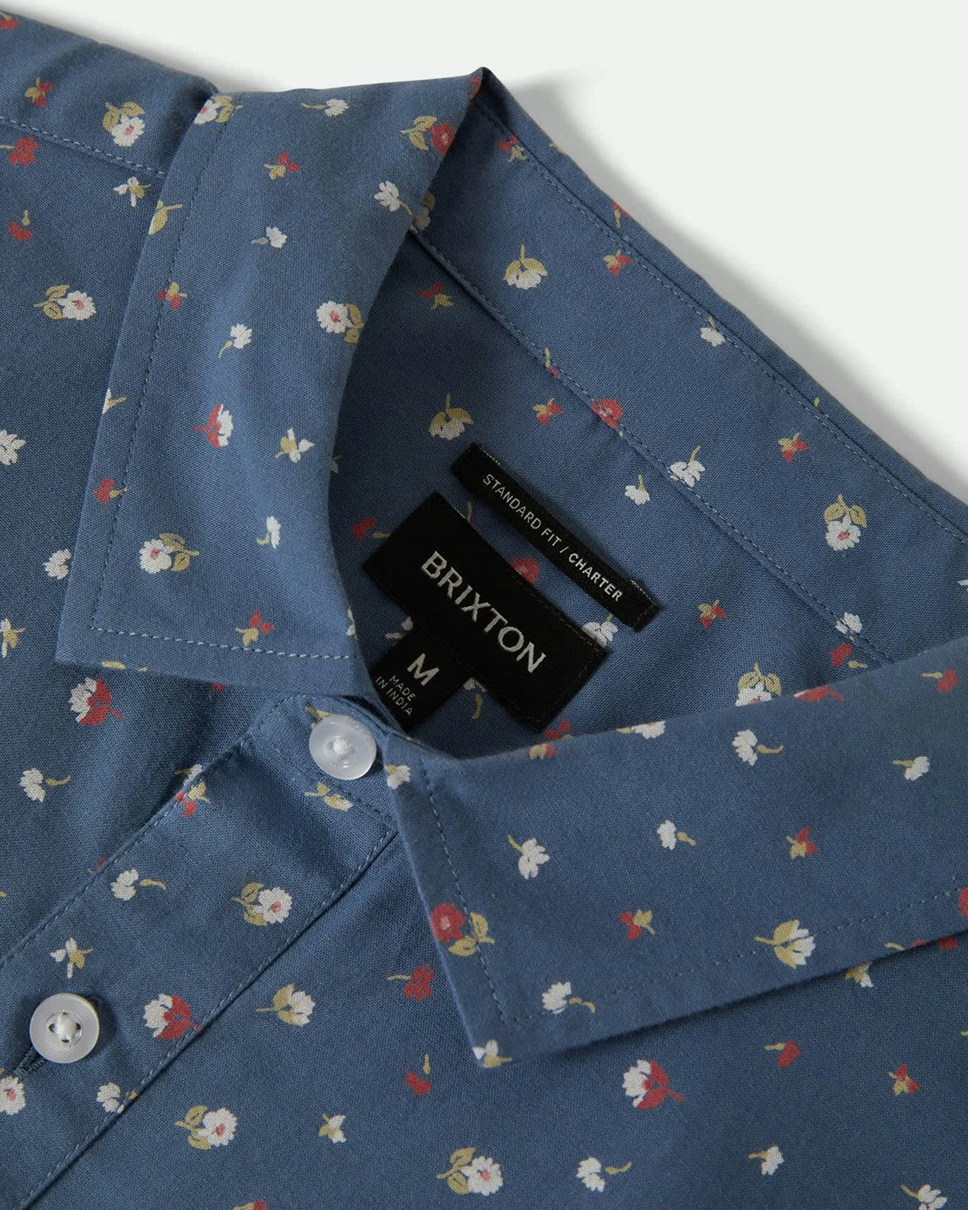 Charter Print S/S Shirt - Bering Sea/Micro Floral - Image 6