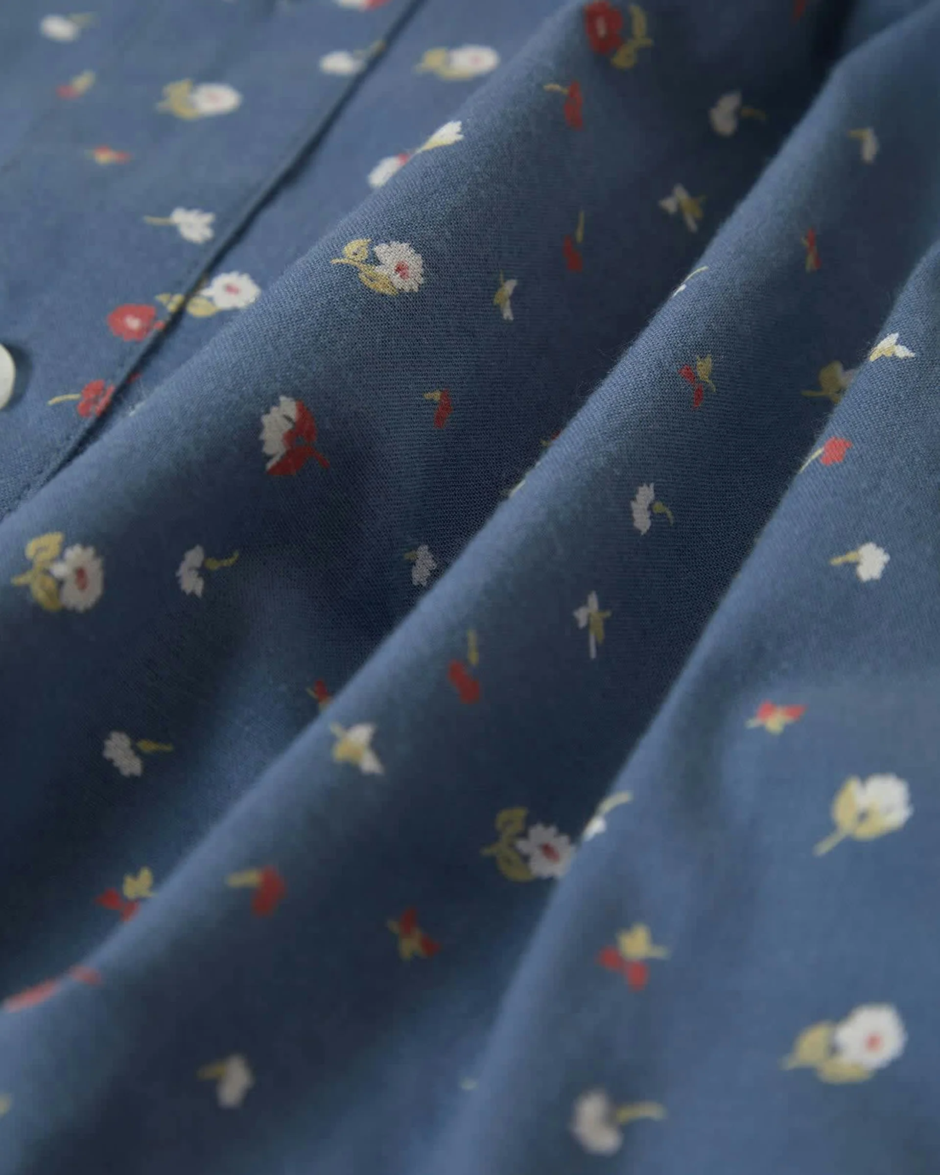 Charter Print S/S Shirt - Bering Sea/Micro Floral - Image 8