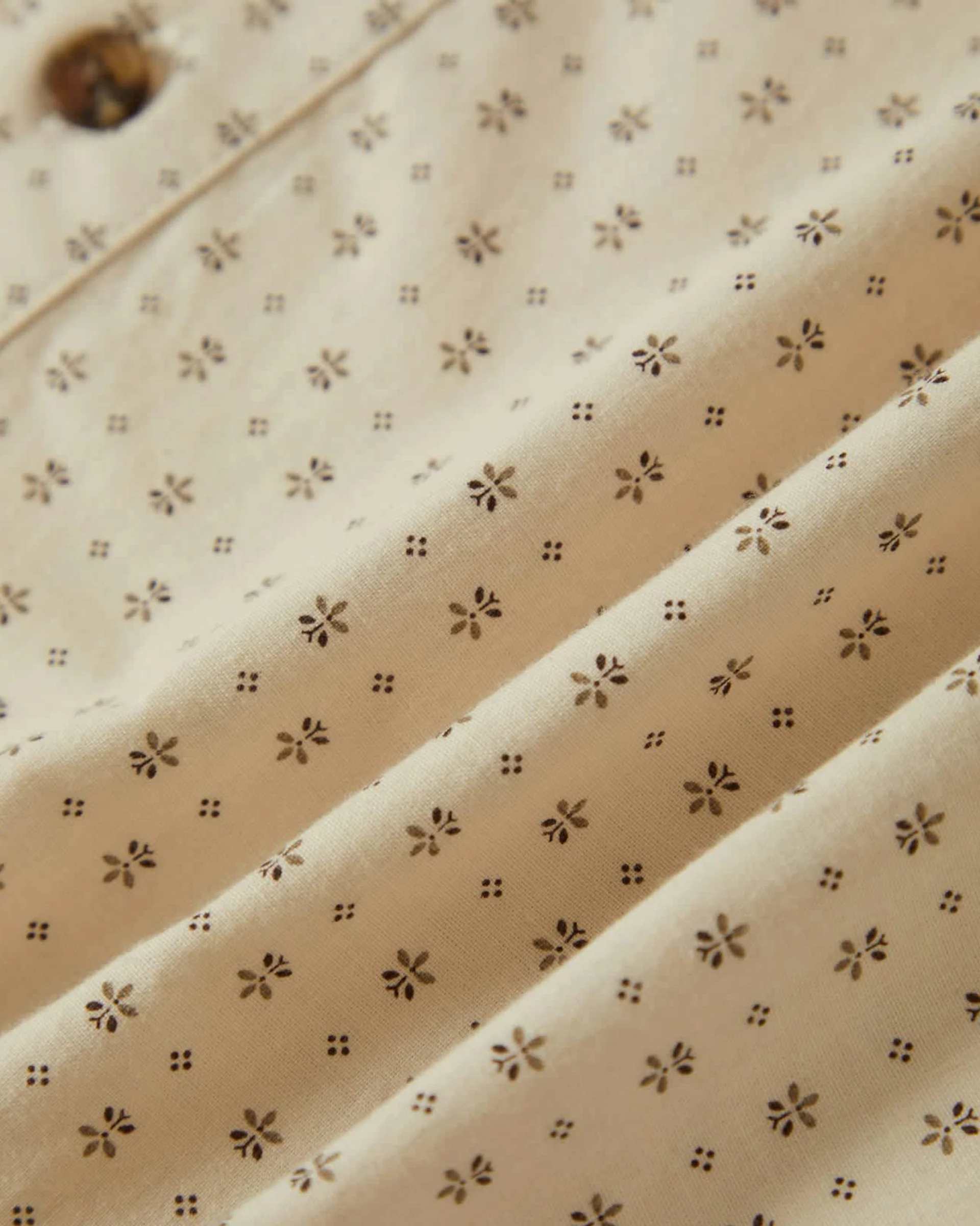 Charter Print S/S Shirt - Off White / Micro Floral - Image 6