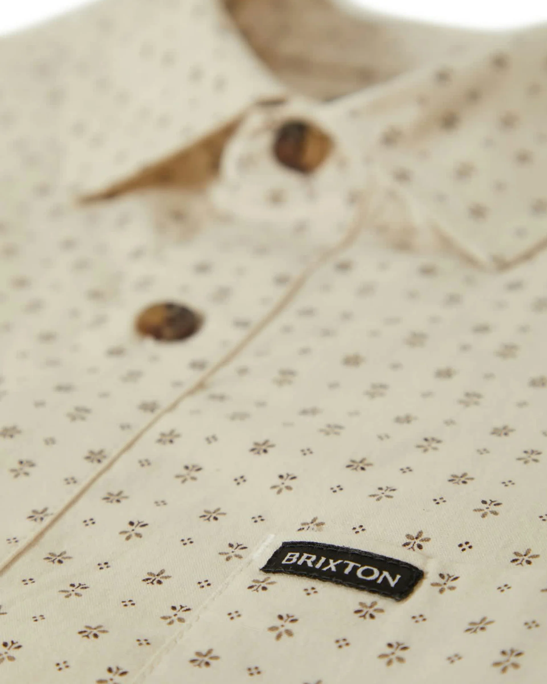 Charter Print S/S Shirt - Off White / Micro Floral - Image 7