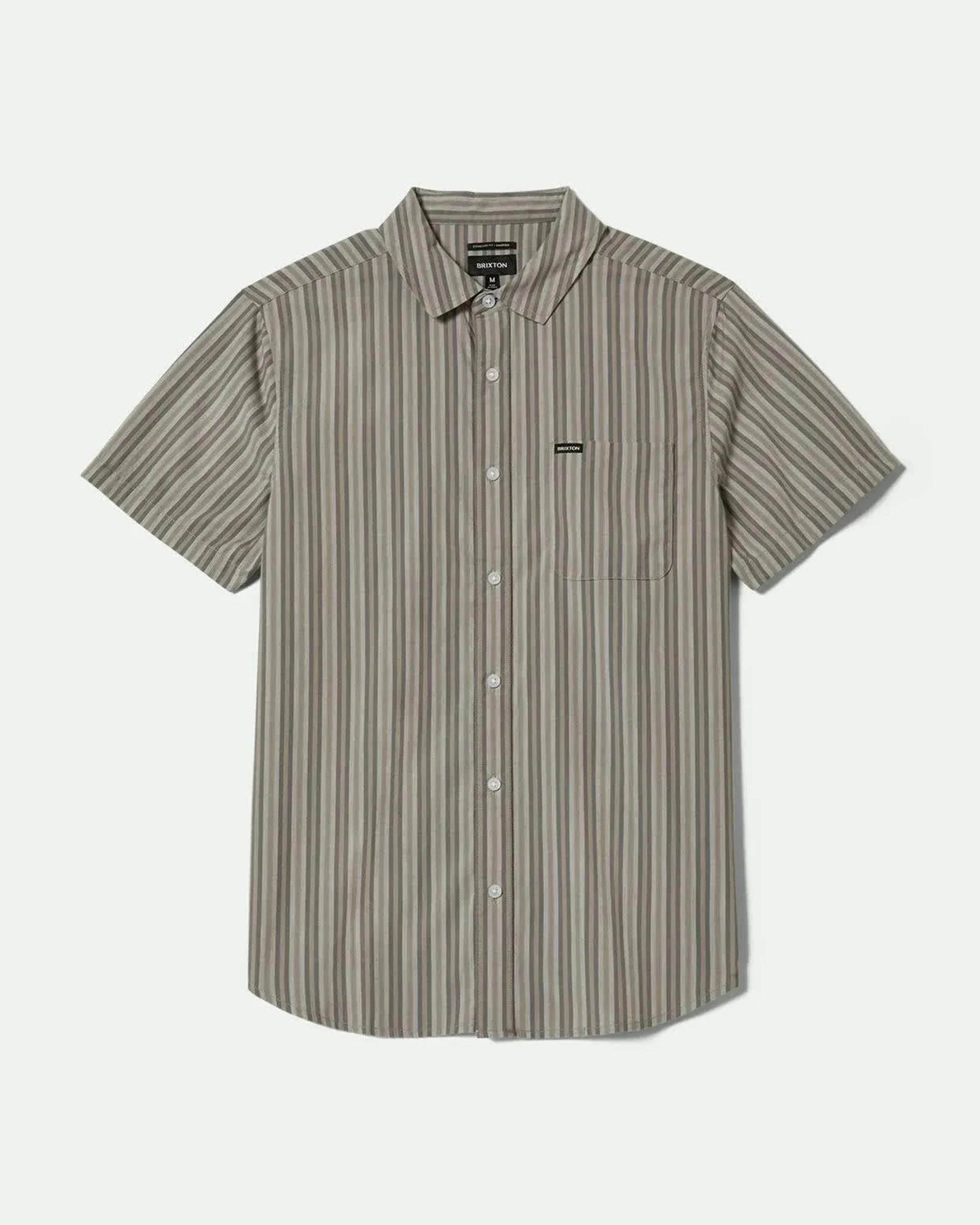 Charter Stripe S/S Shirt - Charcoal/Grey