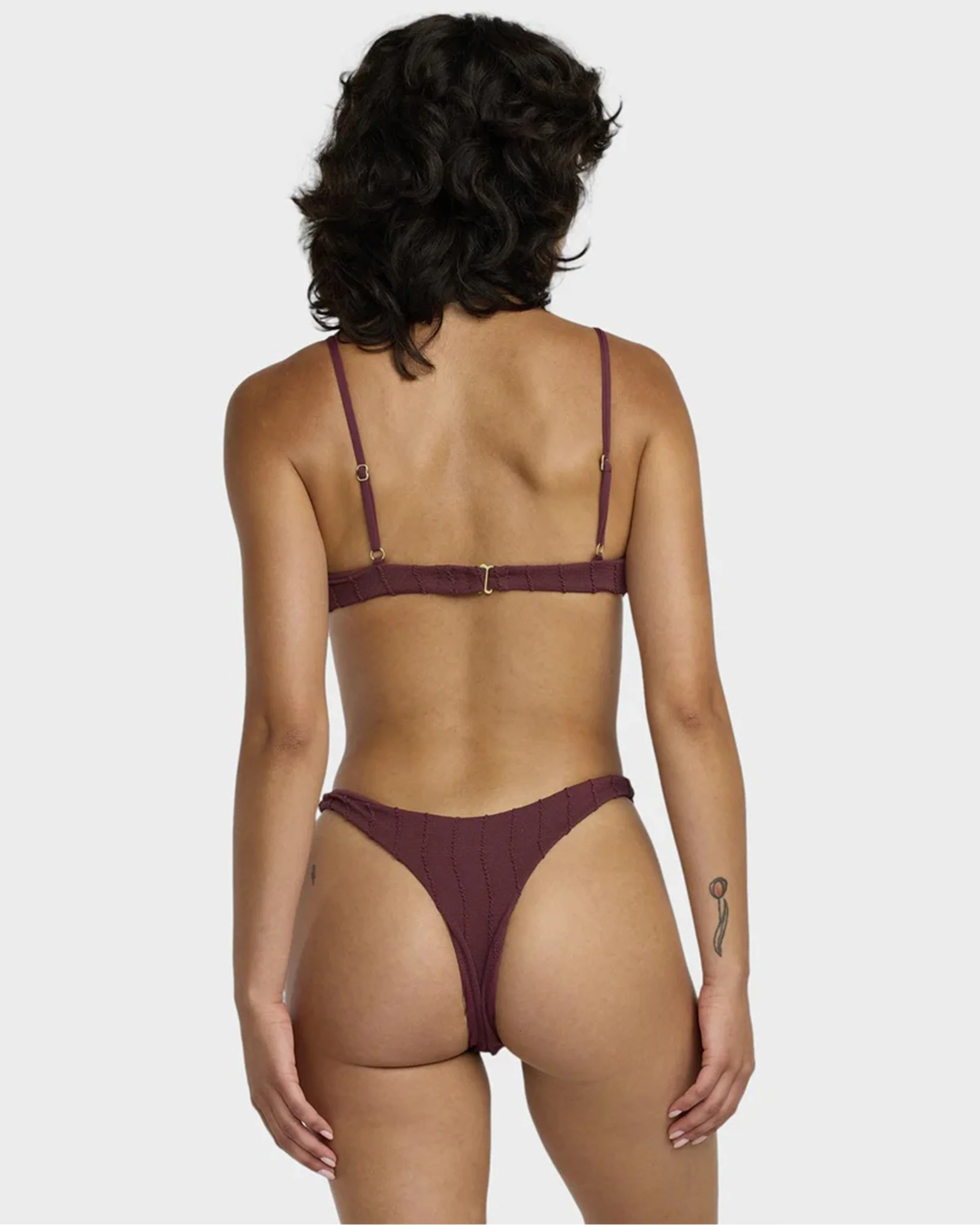 Chevy Grooves 90's Underwire Bikini Top - Redwood - Image 2
