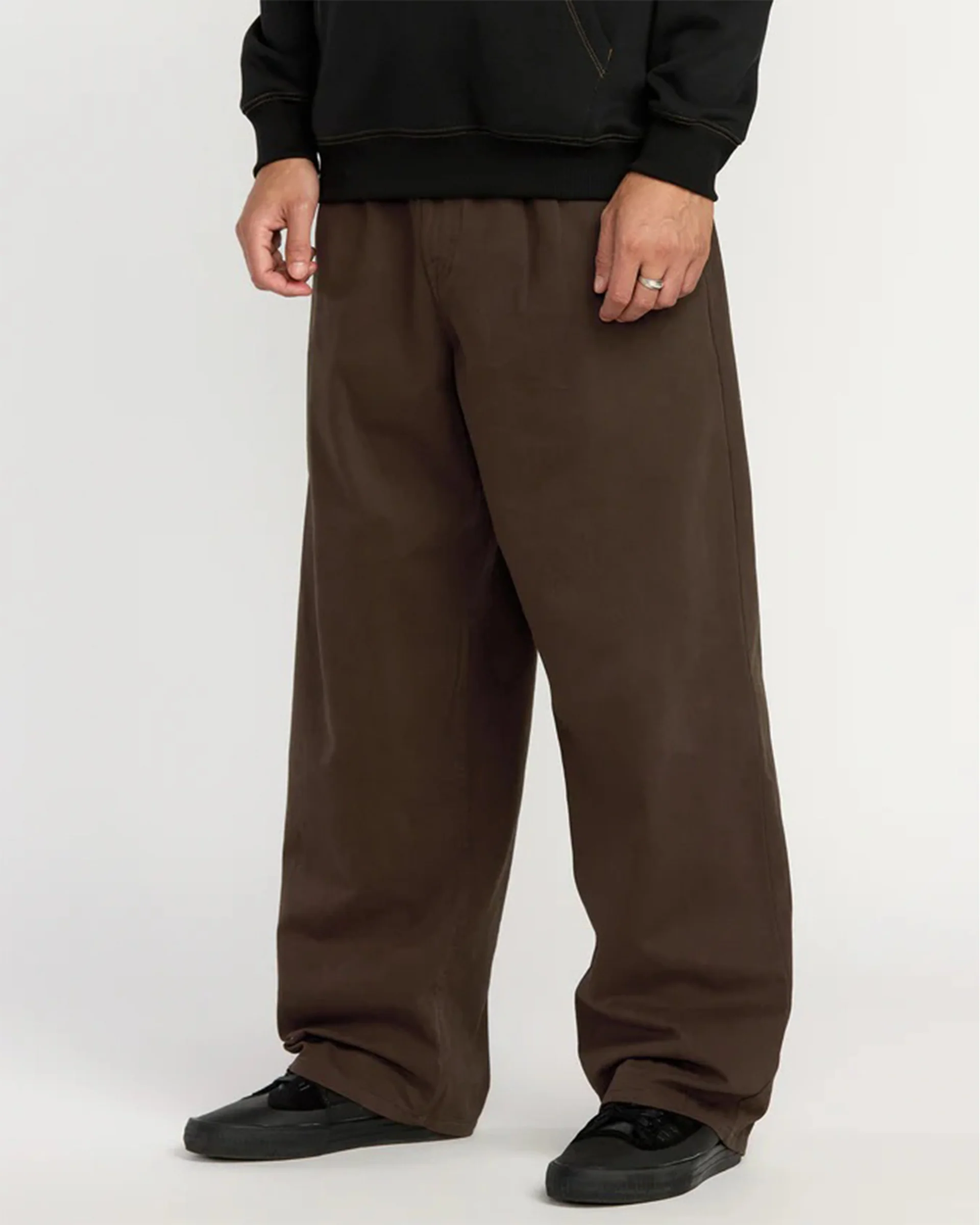 Chillow Pleat Elastic Waist Pant - Cacao - Image 6