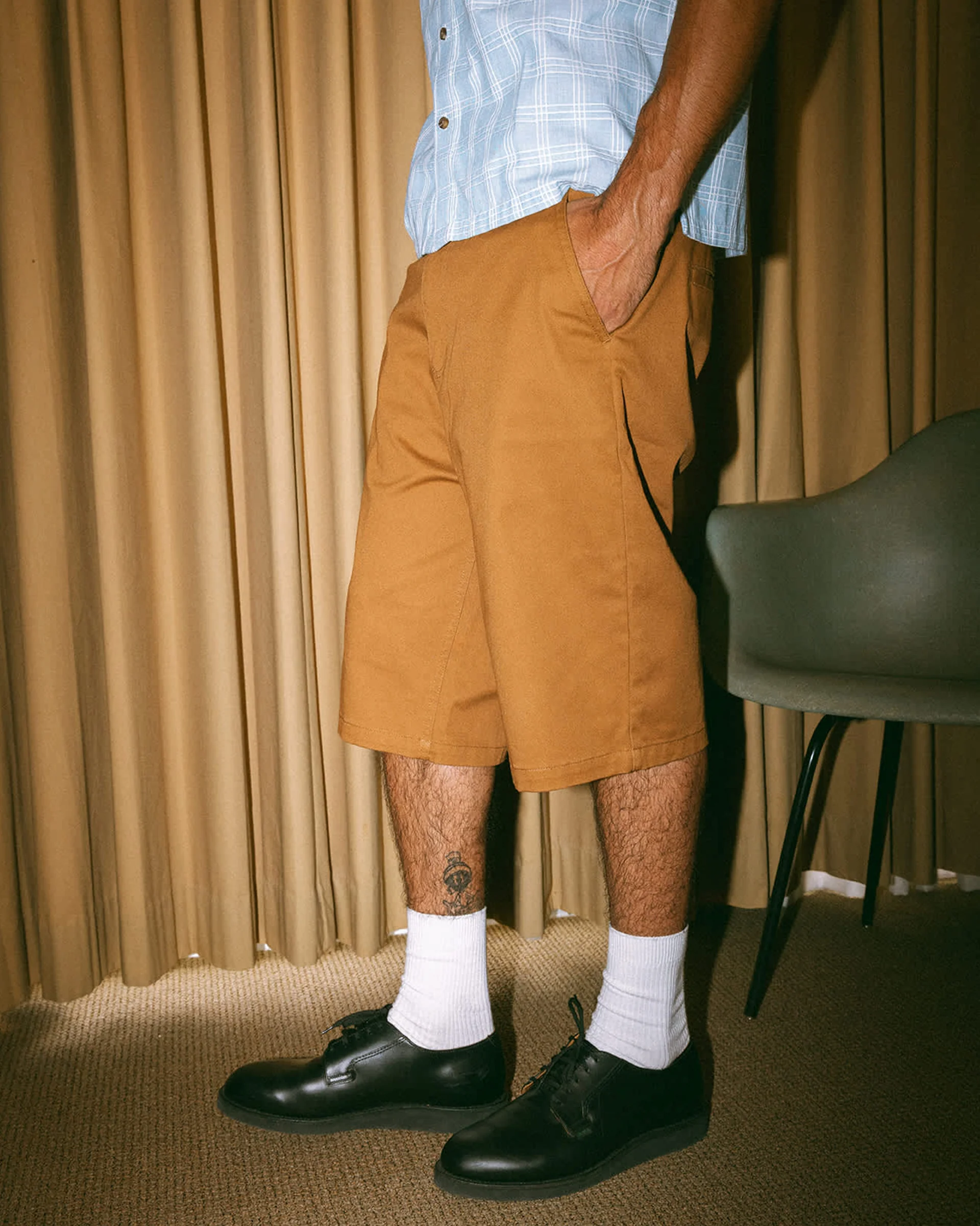 Choice Chino Baggy Short - Washed Copper - Image 6