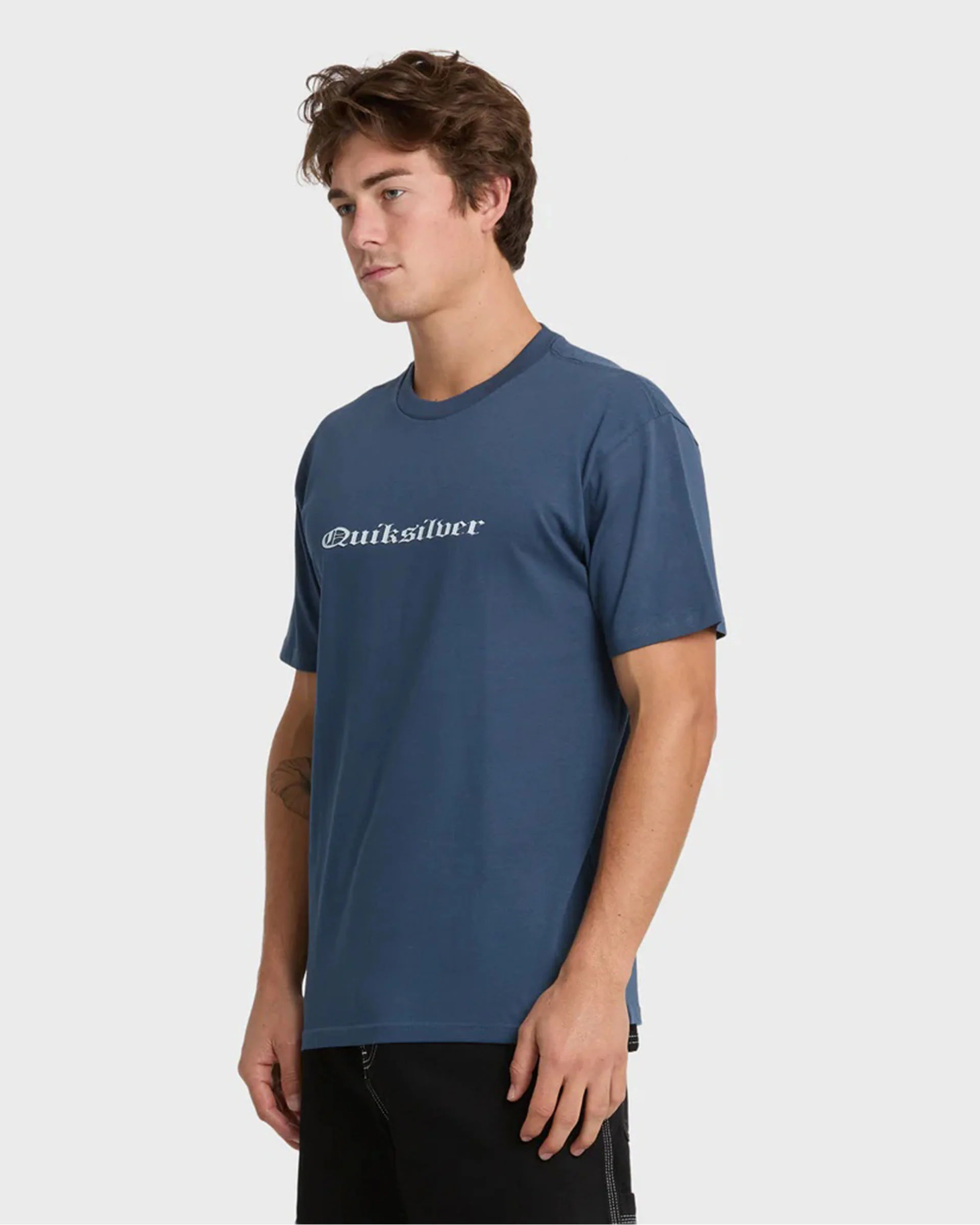 Chrome English S/S T-Shirt - Dark Denim - Image 3