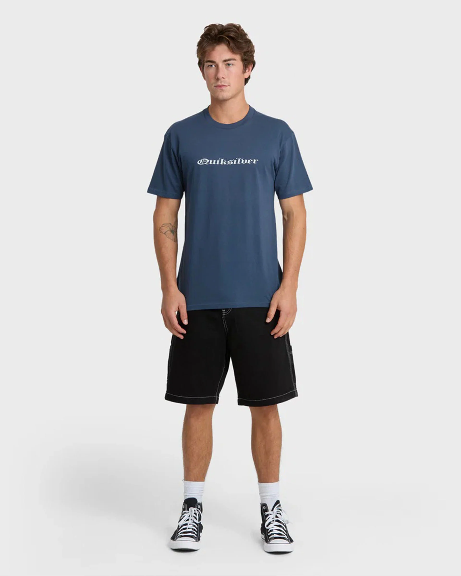 Chrome English S/S T-Shirt - Dark Denim - Image 4