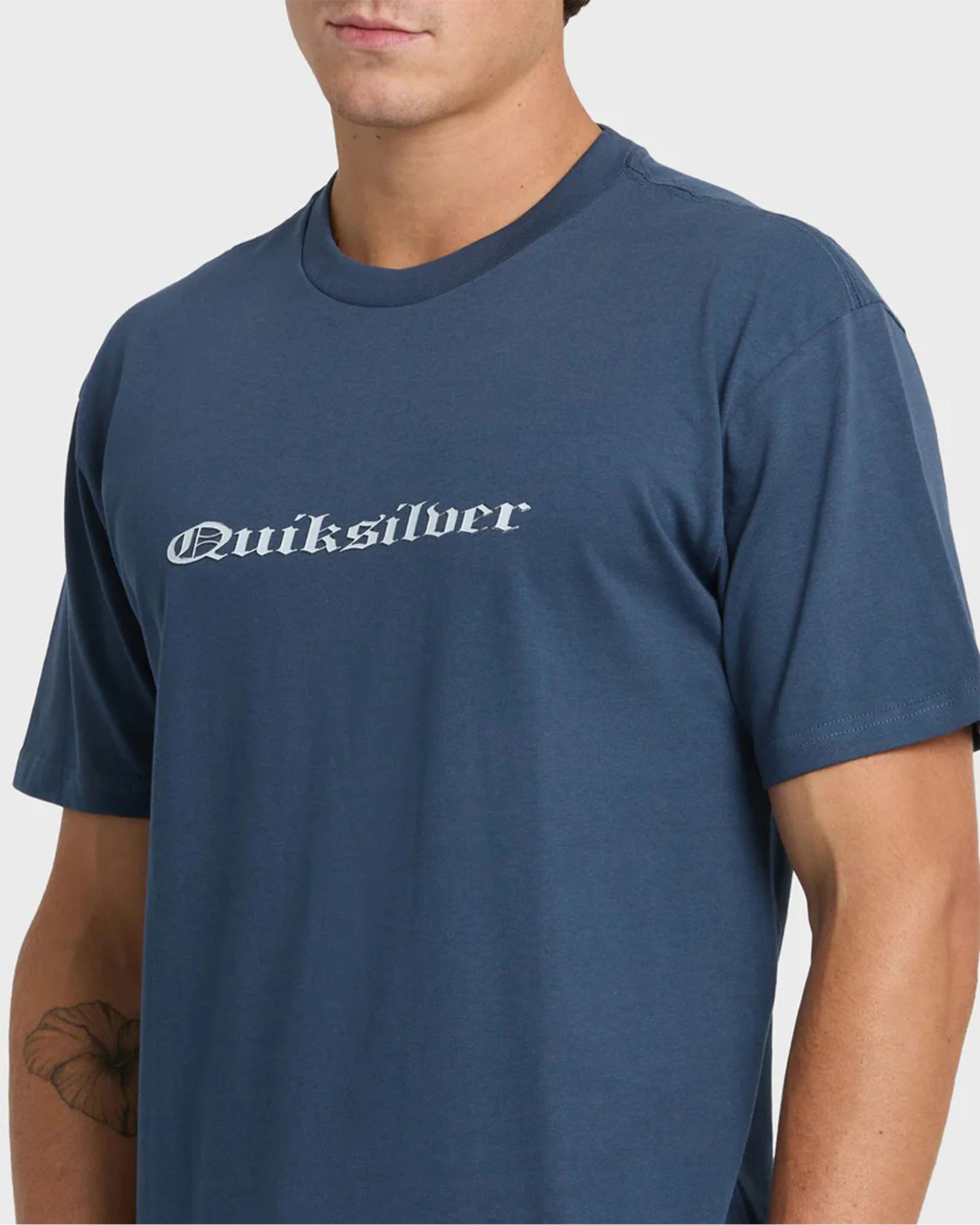 Chrome English S/S T-Shirt - Dark Denim - Image 5