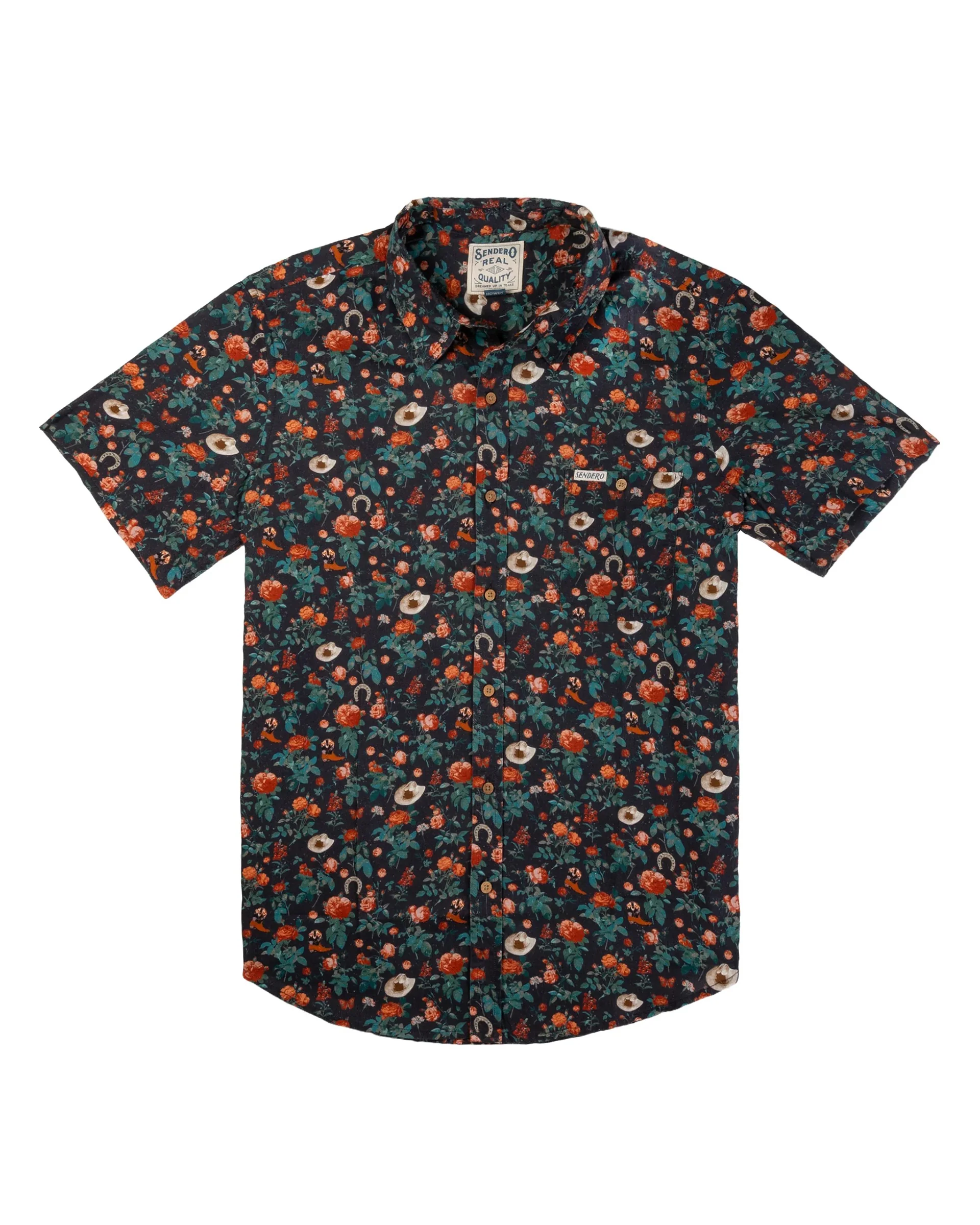 City Slicker S/S Shirt - Desert Rose Charcoal