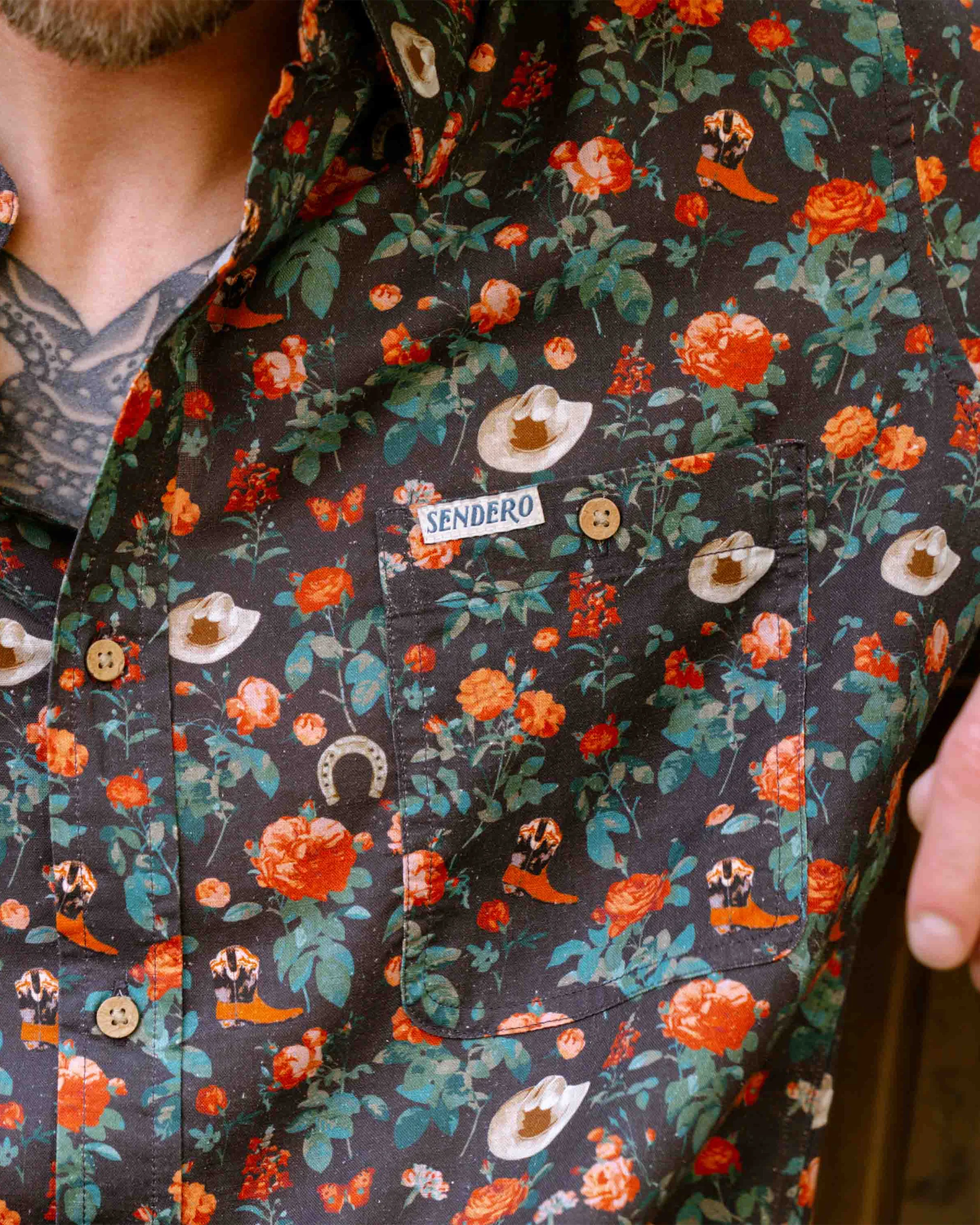 City Slicker S/S Shirt - Desert Rose Charcoal - Image 2