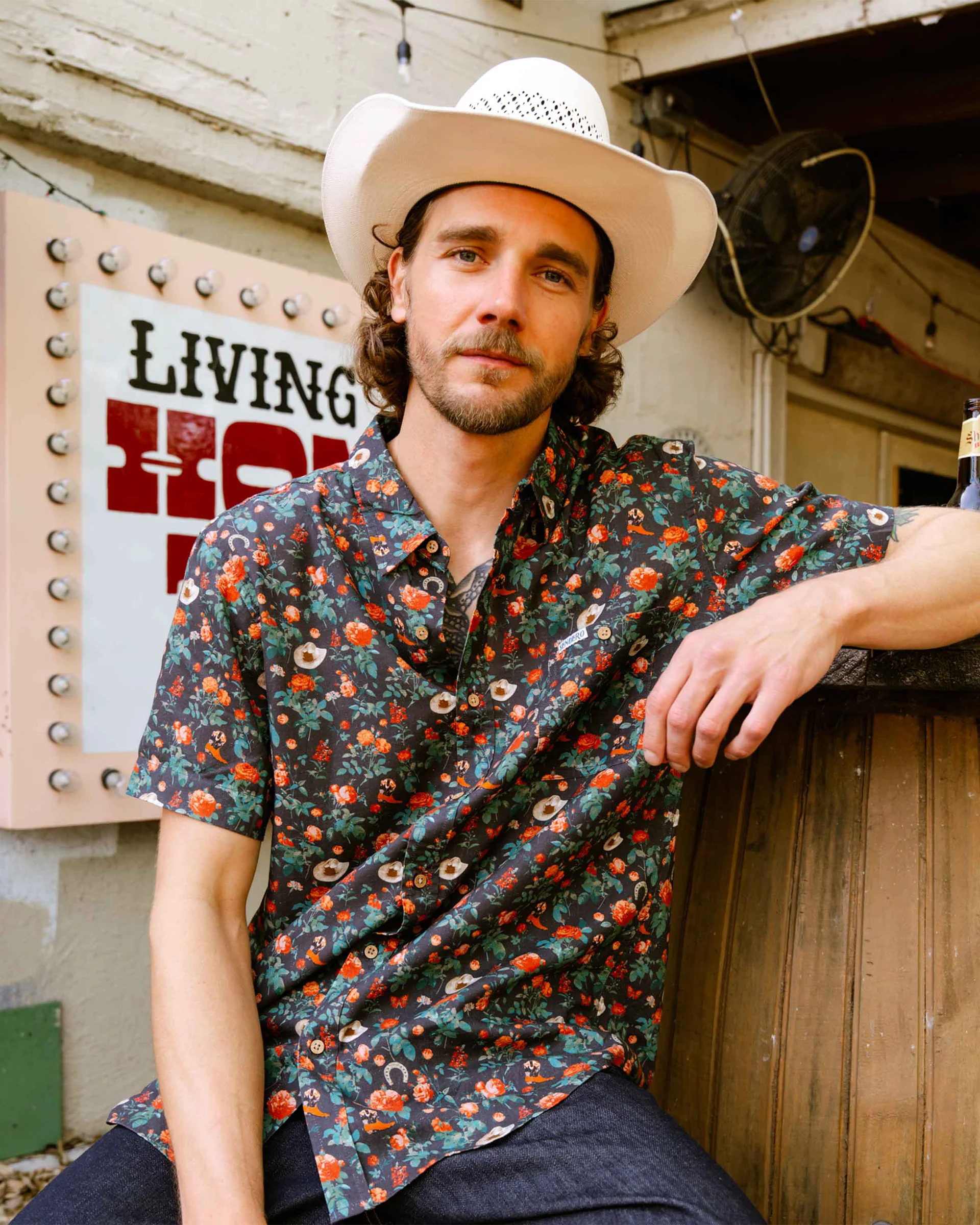 City Slicker S/S Shirt - Desert Rose Charcoal - Image 3