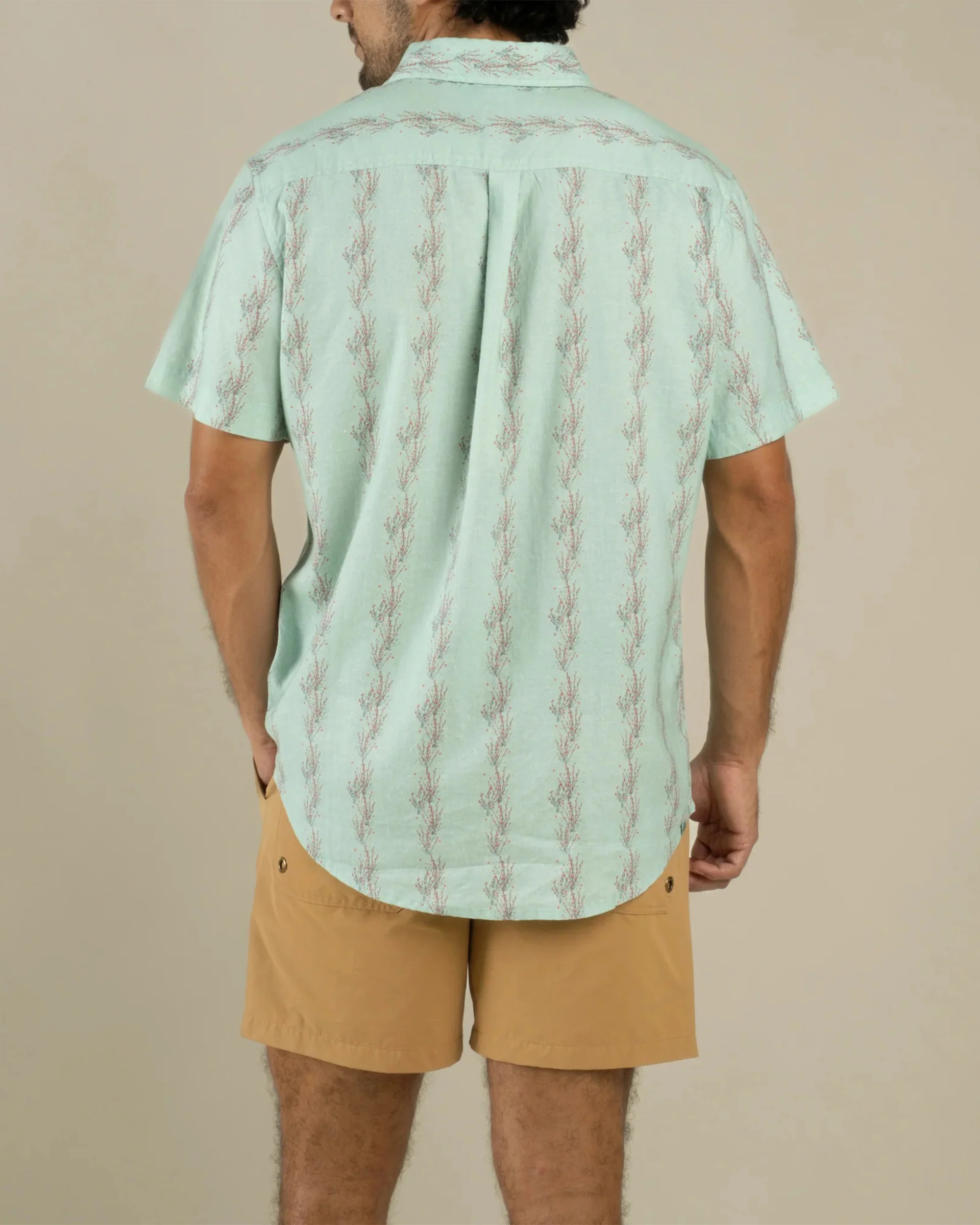 City Slicker S/S Shirt - Ocotillo Stripe Faded Teal - Image 4