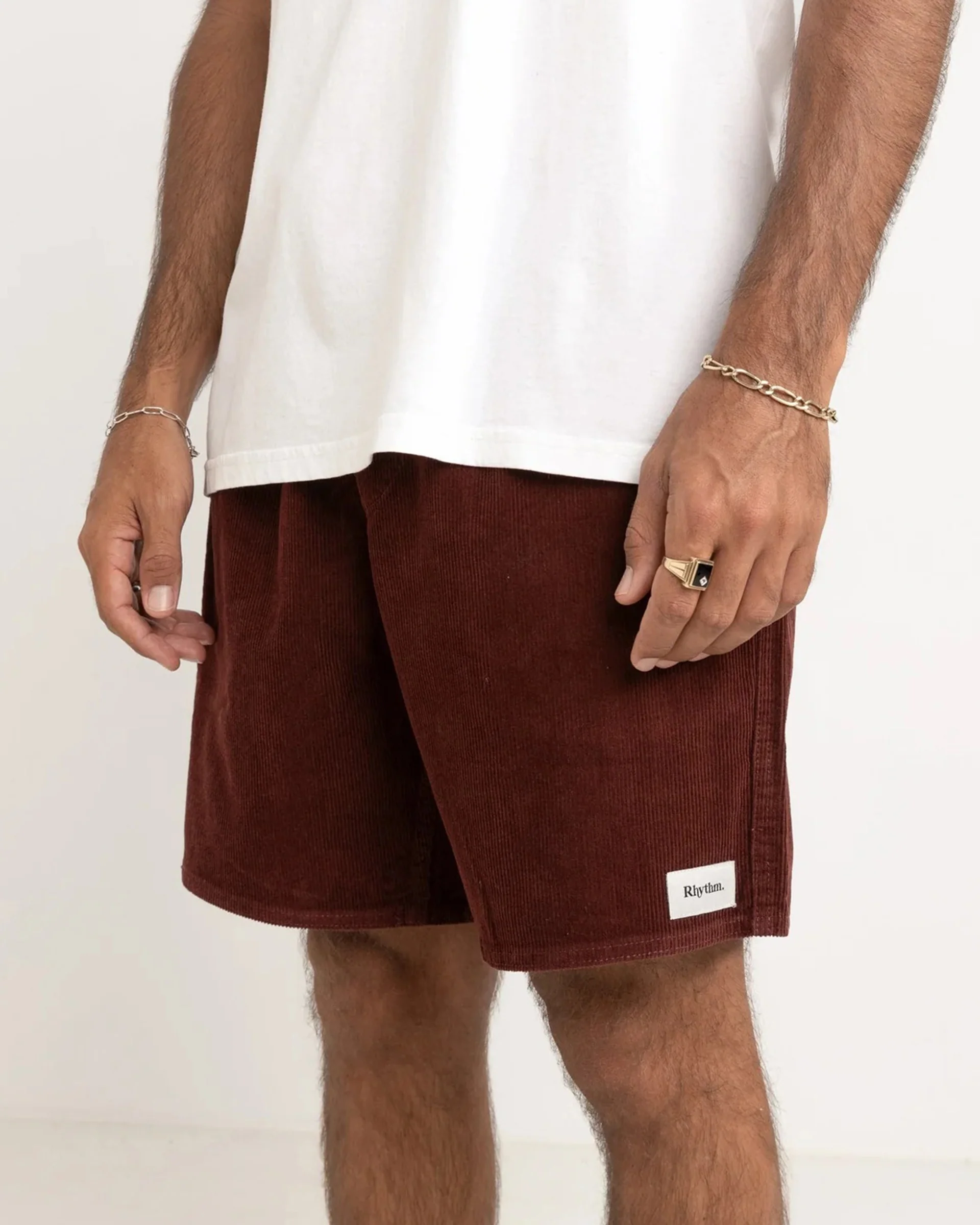 Classic Cord Jam Shorts - Merlot - Image 2