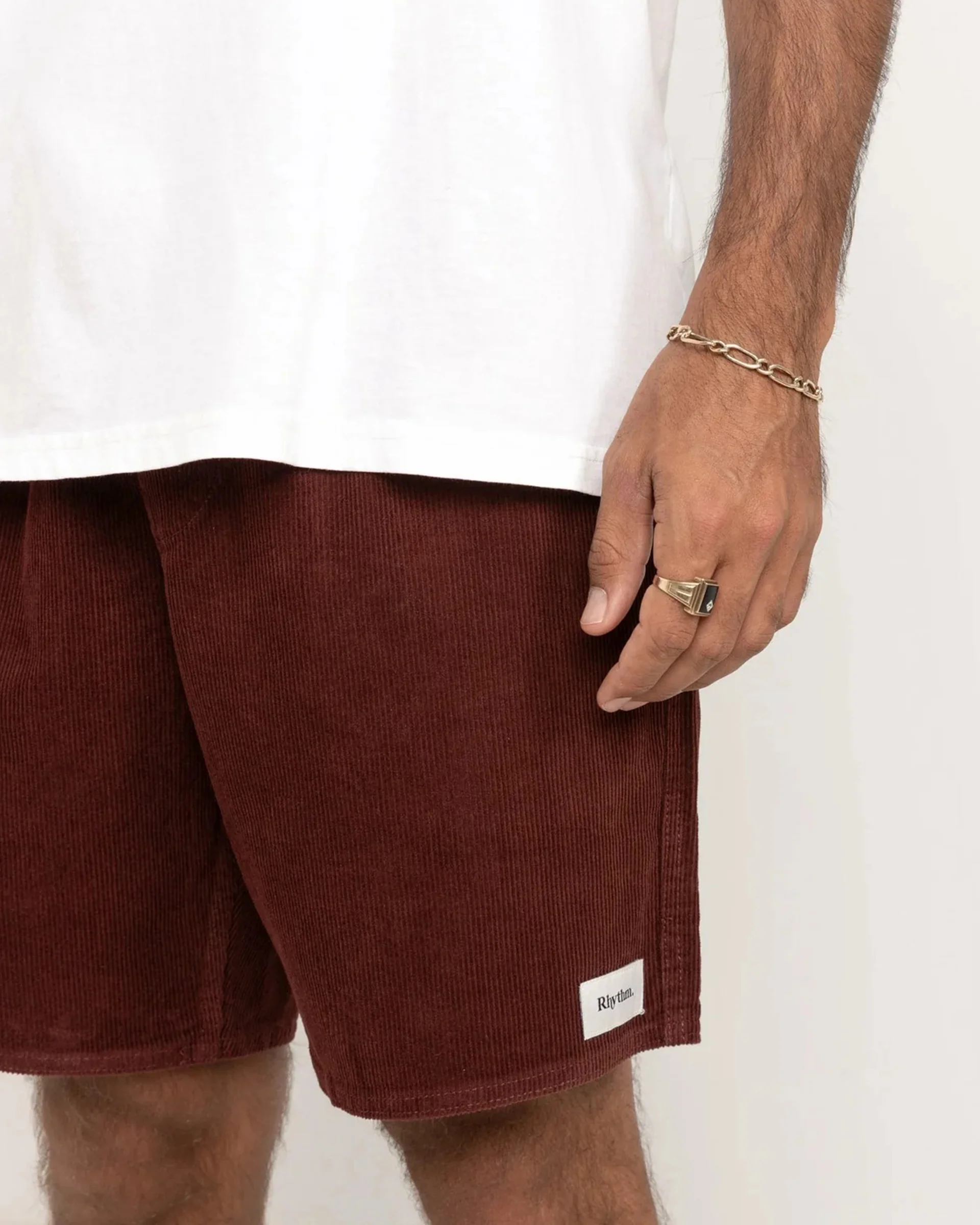 Classic Cord Jam Shorts - Merlot - Image 3