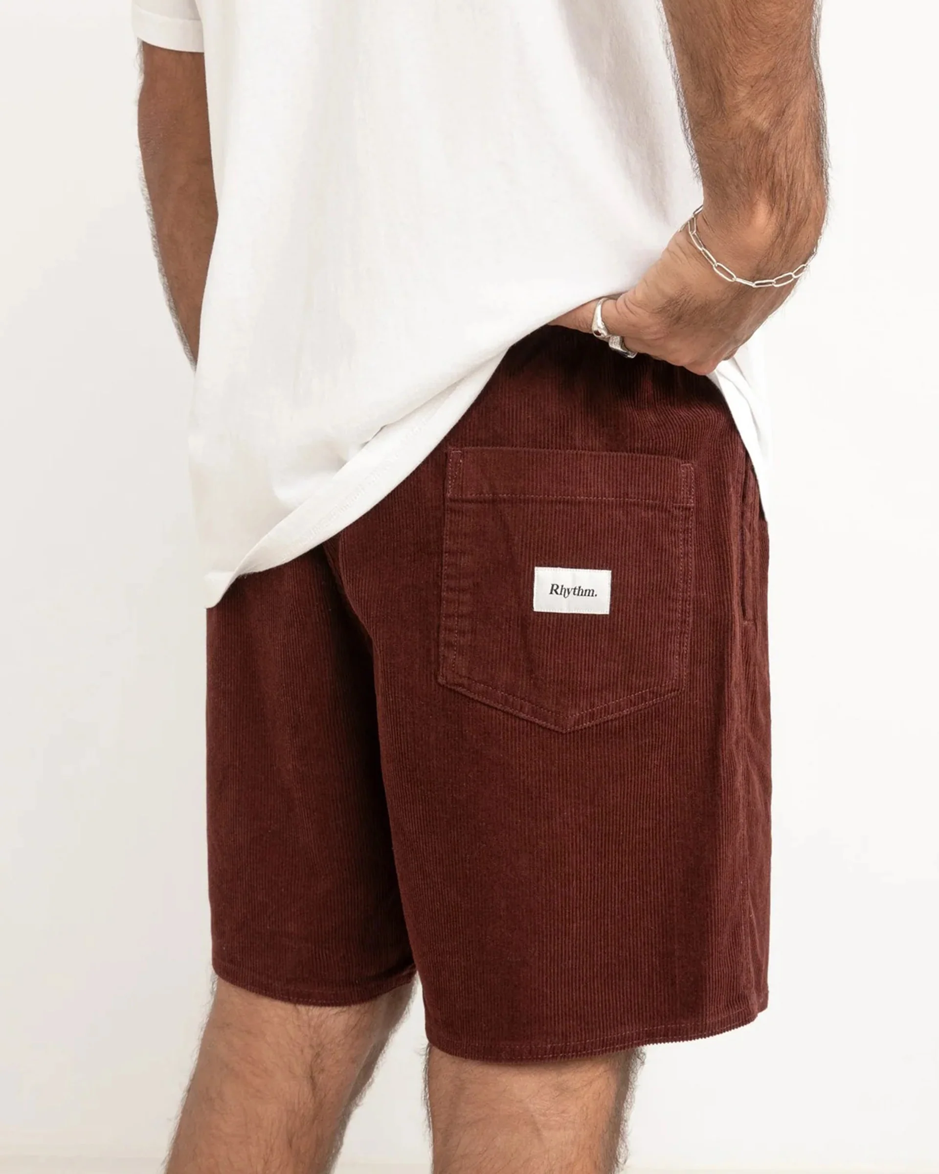 Classic Cord Jam Shorts - Merlot - Image 4