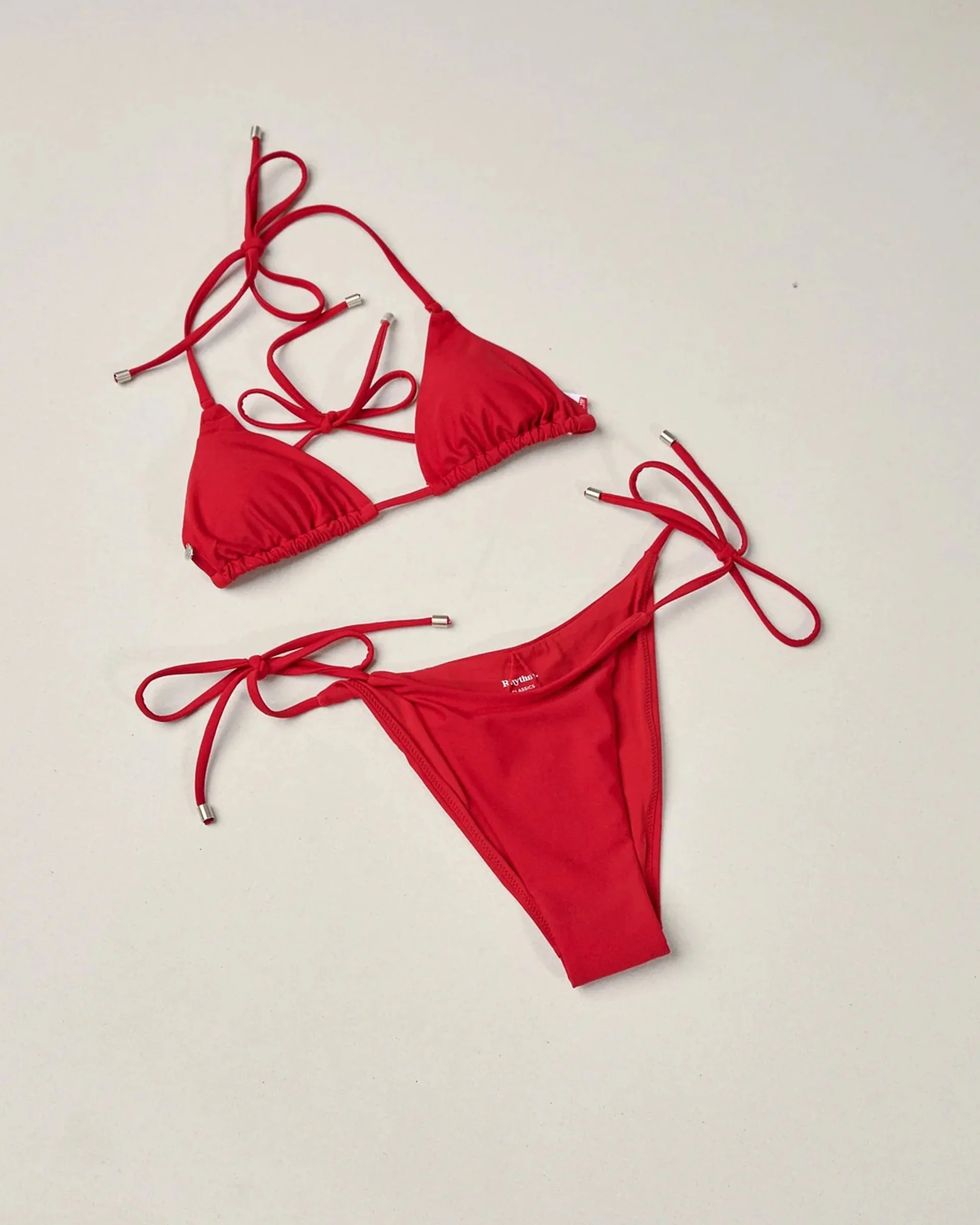 Classic Slide Tri Bikini Top - Cherry - Image 6