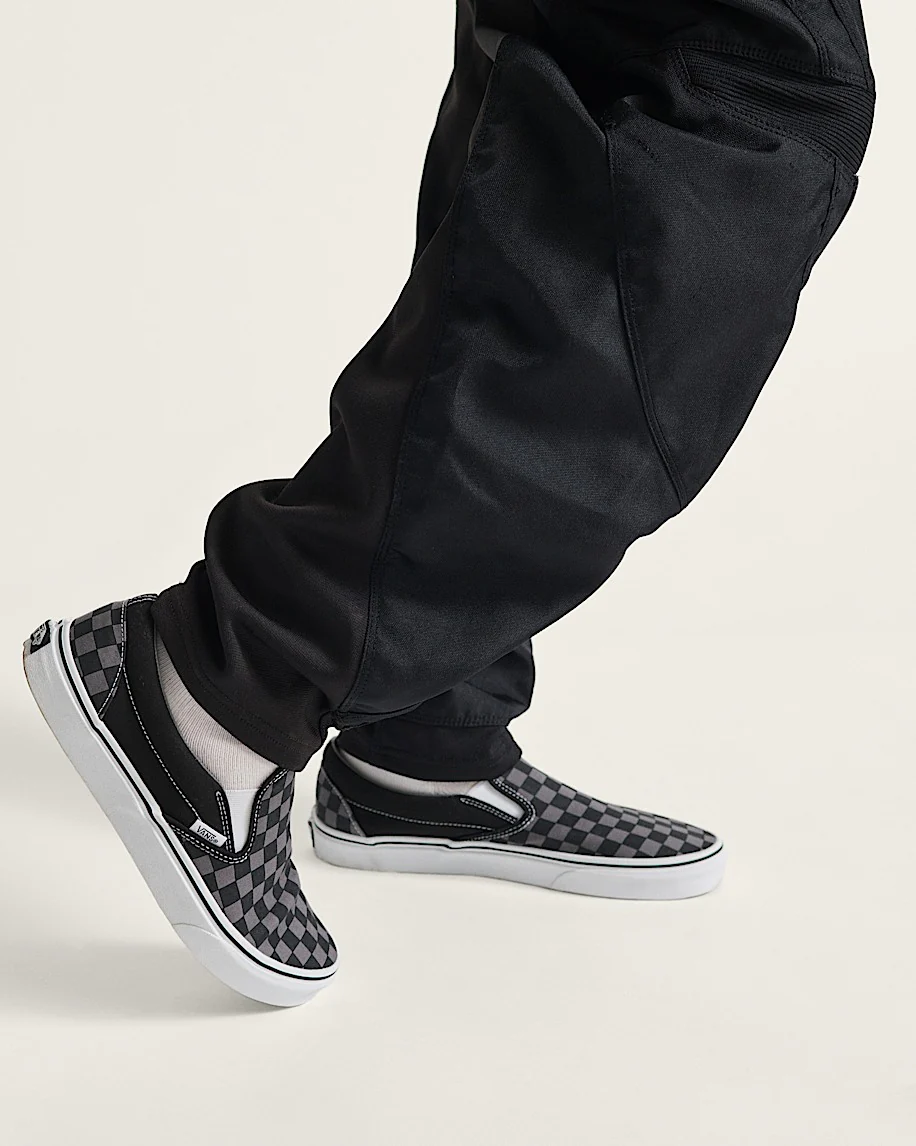 Classic Slip-On Checkerboard Shoes - Black/Pewter Checkerboard - Image 4