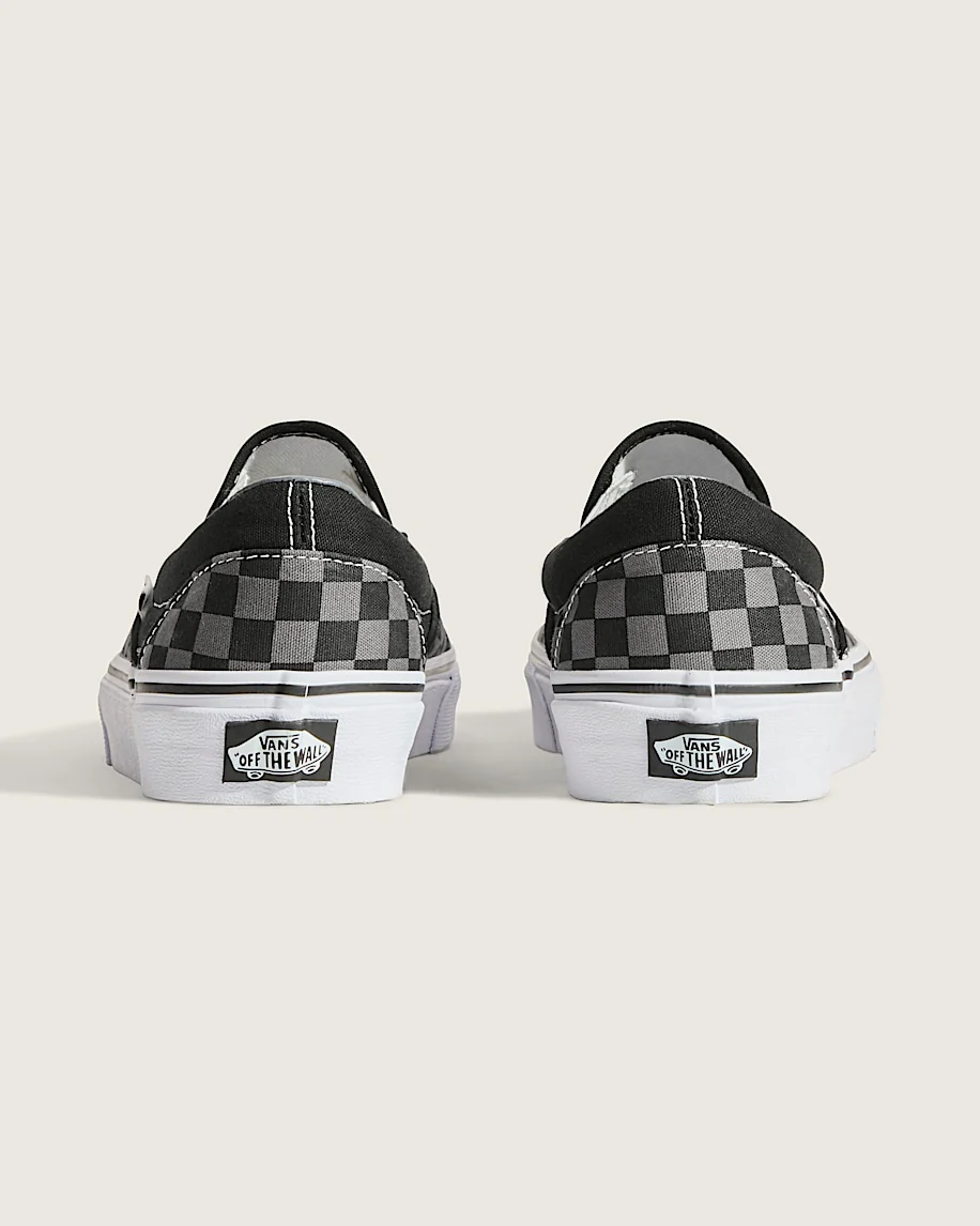 Classic Slip-On Checkerboard Shoes - Black/Pewter Checkerboard - Image 7