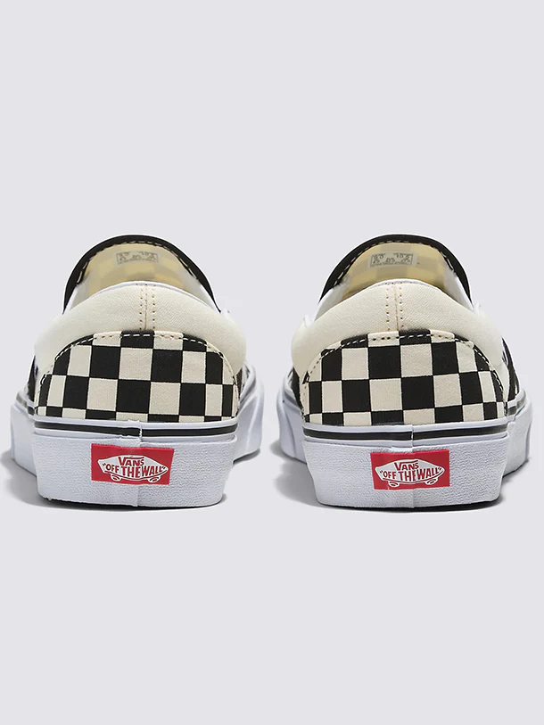 Classic Slip-On Checkerboard Shoes - Black/White Checkerboard - Image 4