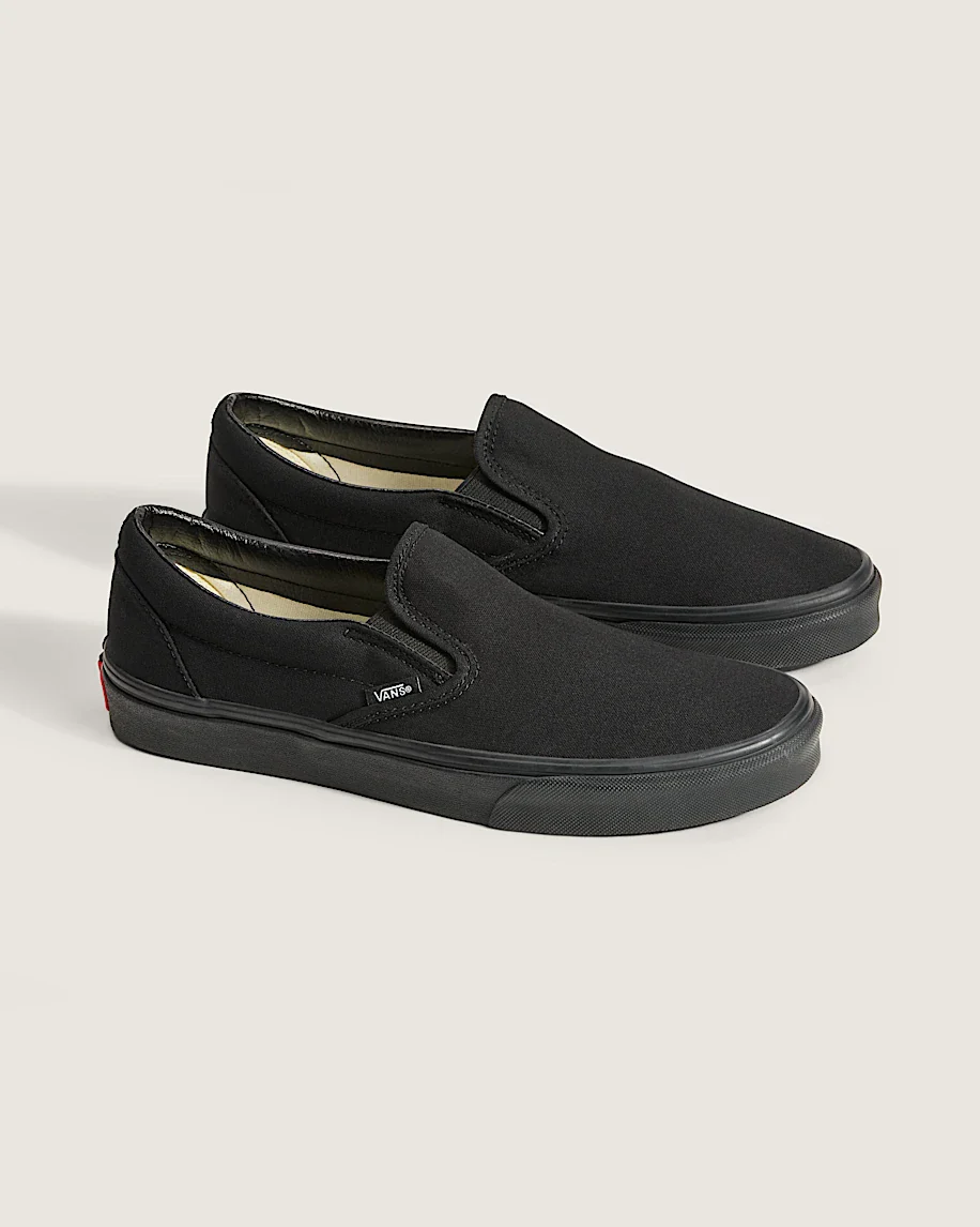 Classic Slip-On Shoes - Black/Black - Image 2