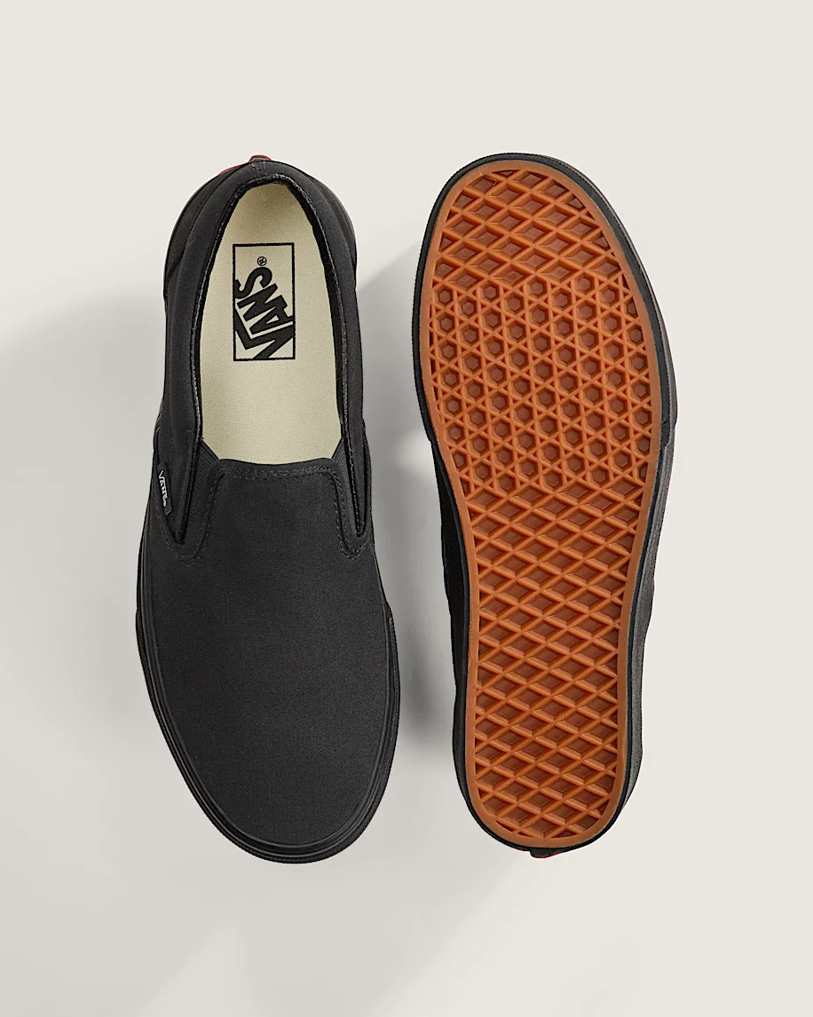Classic Slip-On Shoes - Black/Black - Image 3