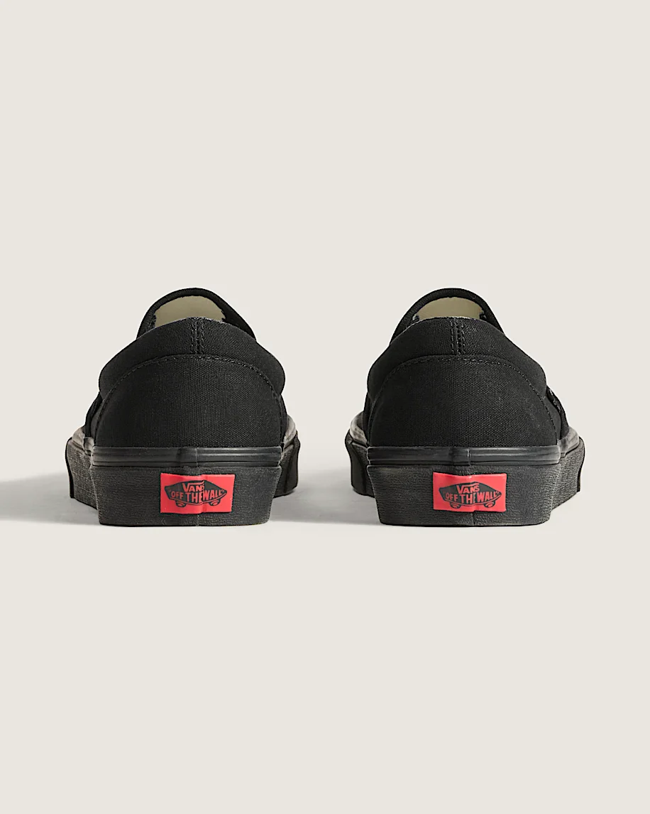 Classic Slip-On Shoes - Black/Black - Image 4