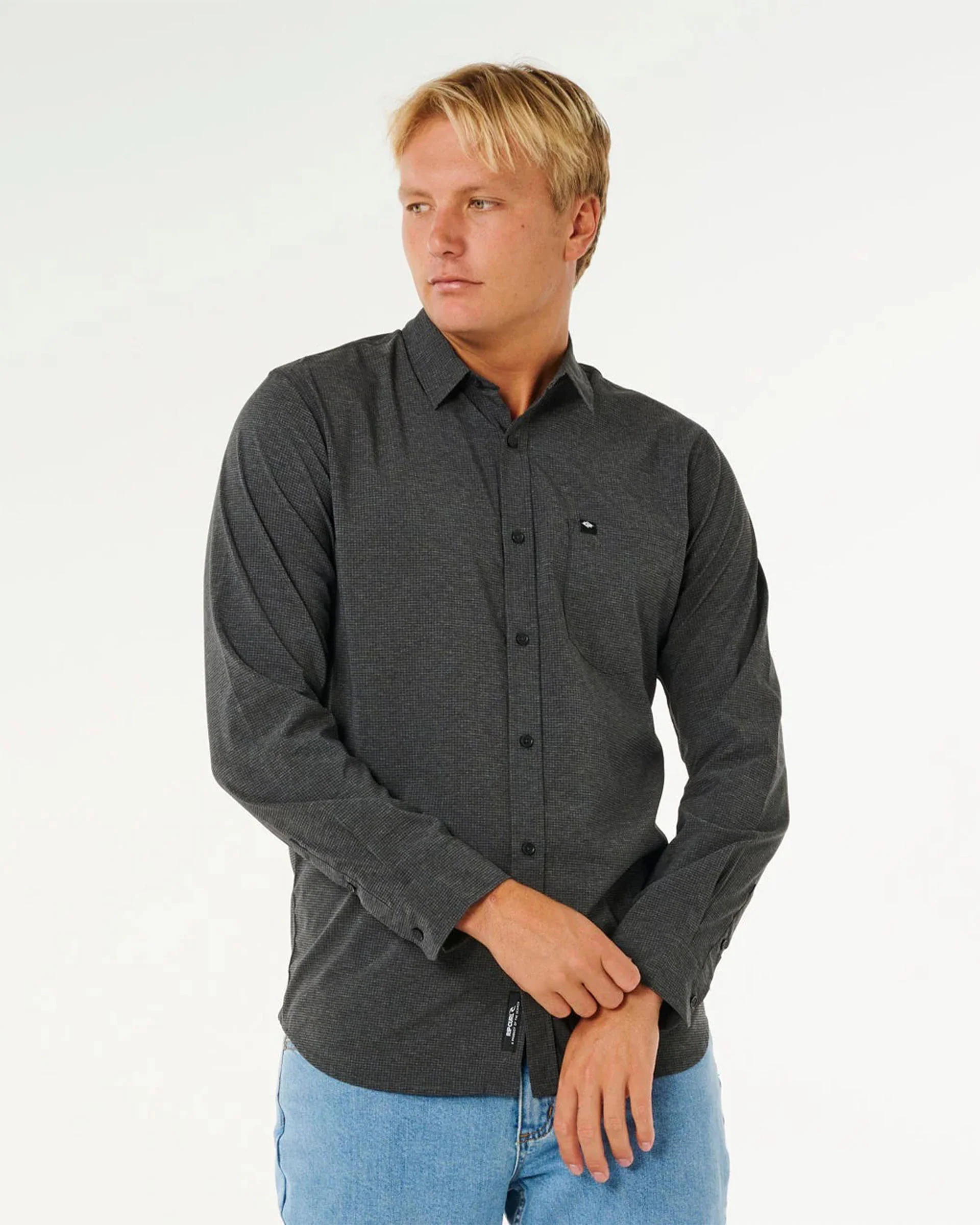 Classic Surf Tech L/S Shirt - Black