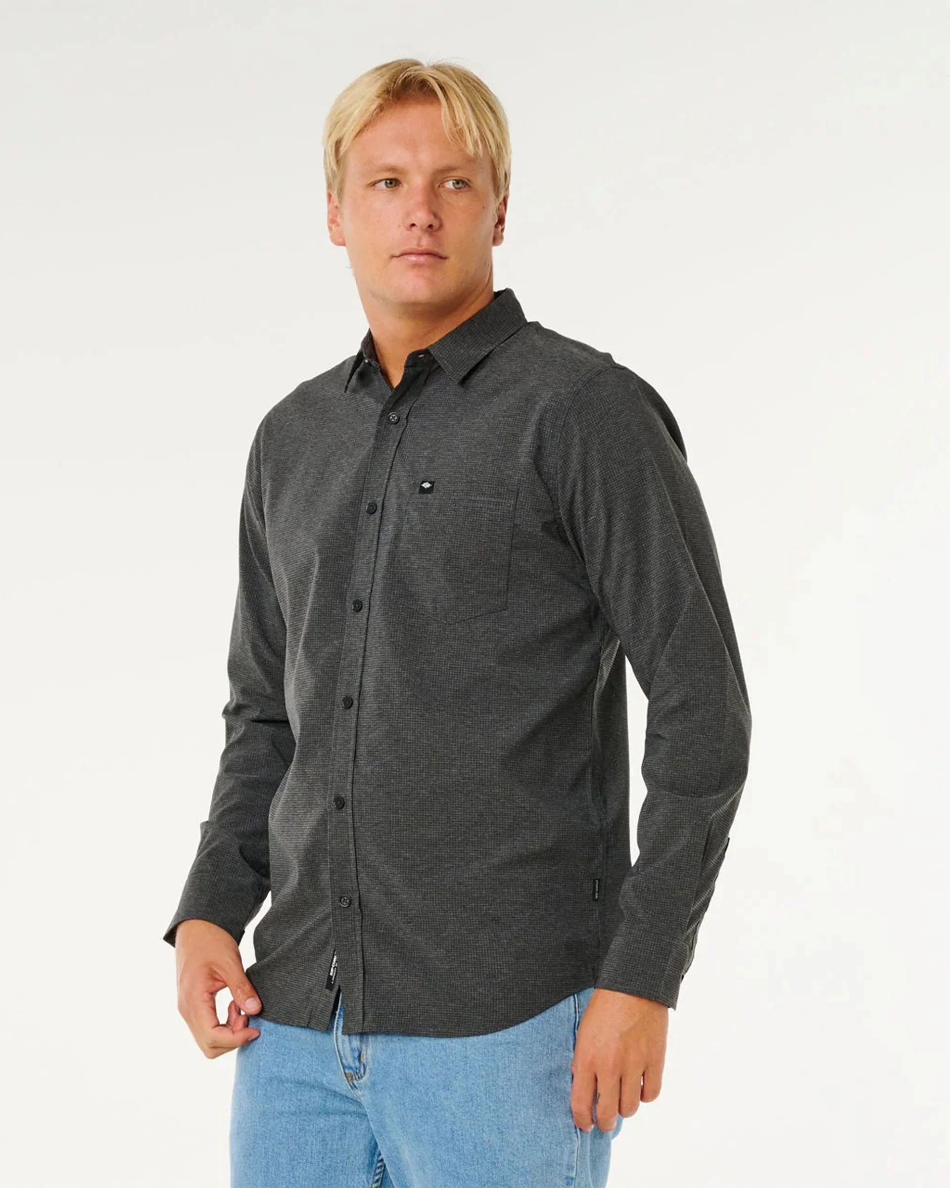 Classic Surf Tech L/S Shirt - Black - Image 2