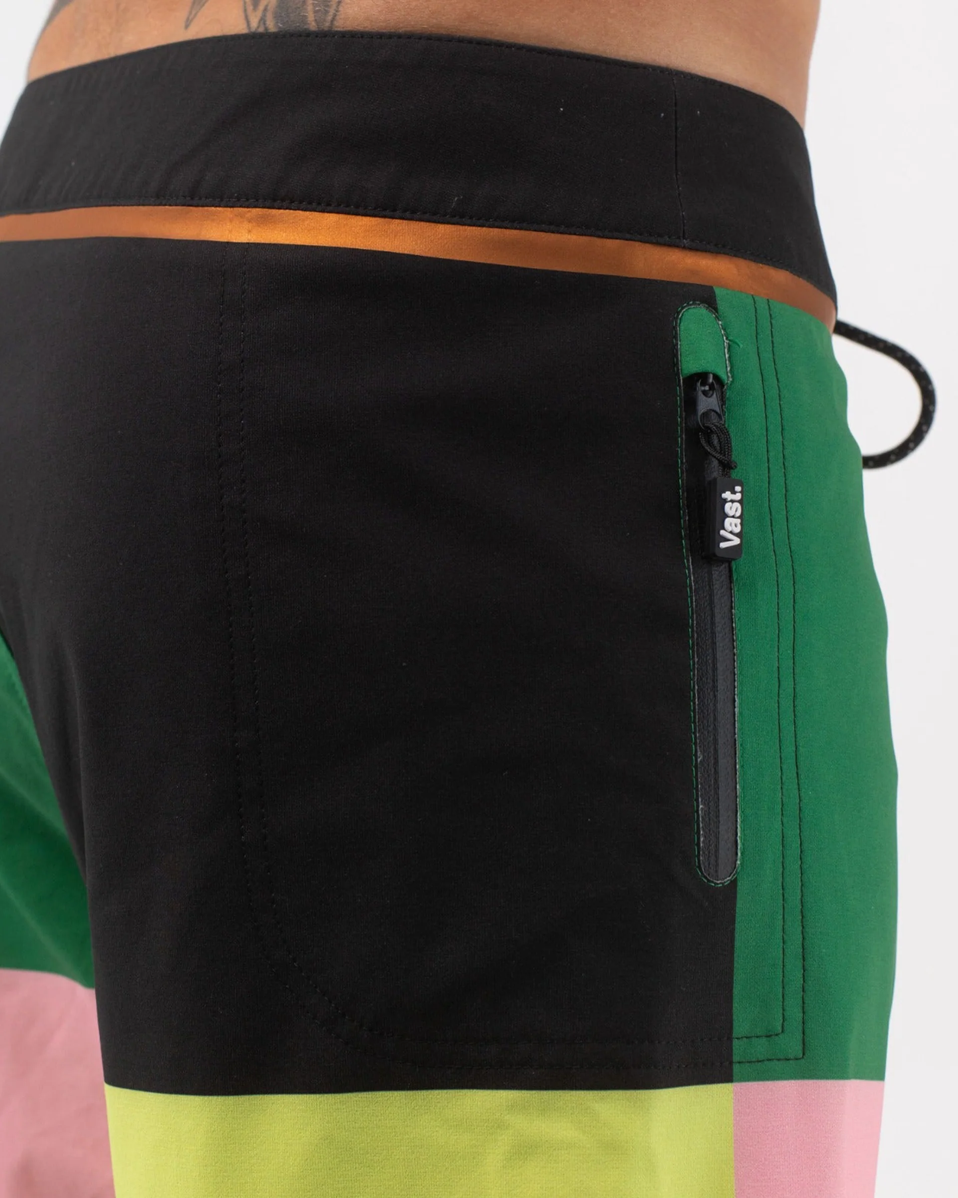 Color Blocks 4 Copper Boardshort - Green Multi - Image 7
