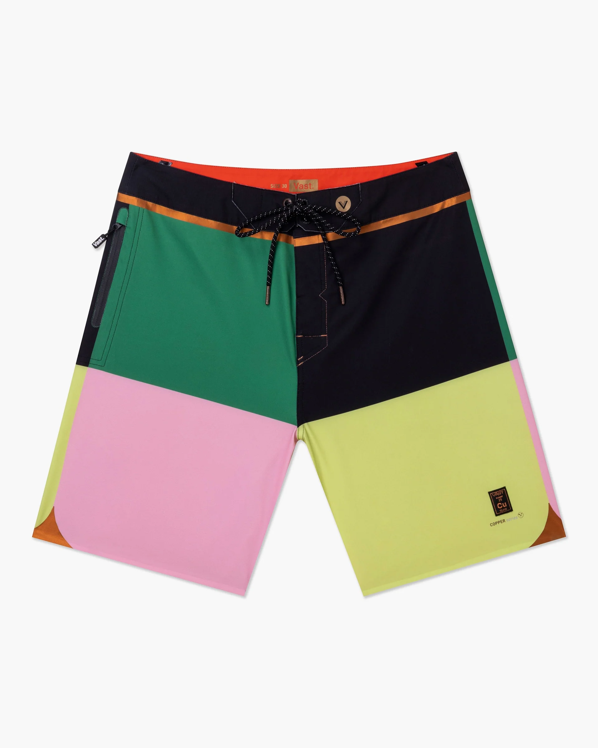 Color Blocks 4 Copper Boardshort - Green Multi - Image 8