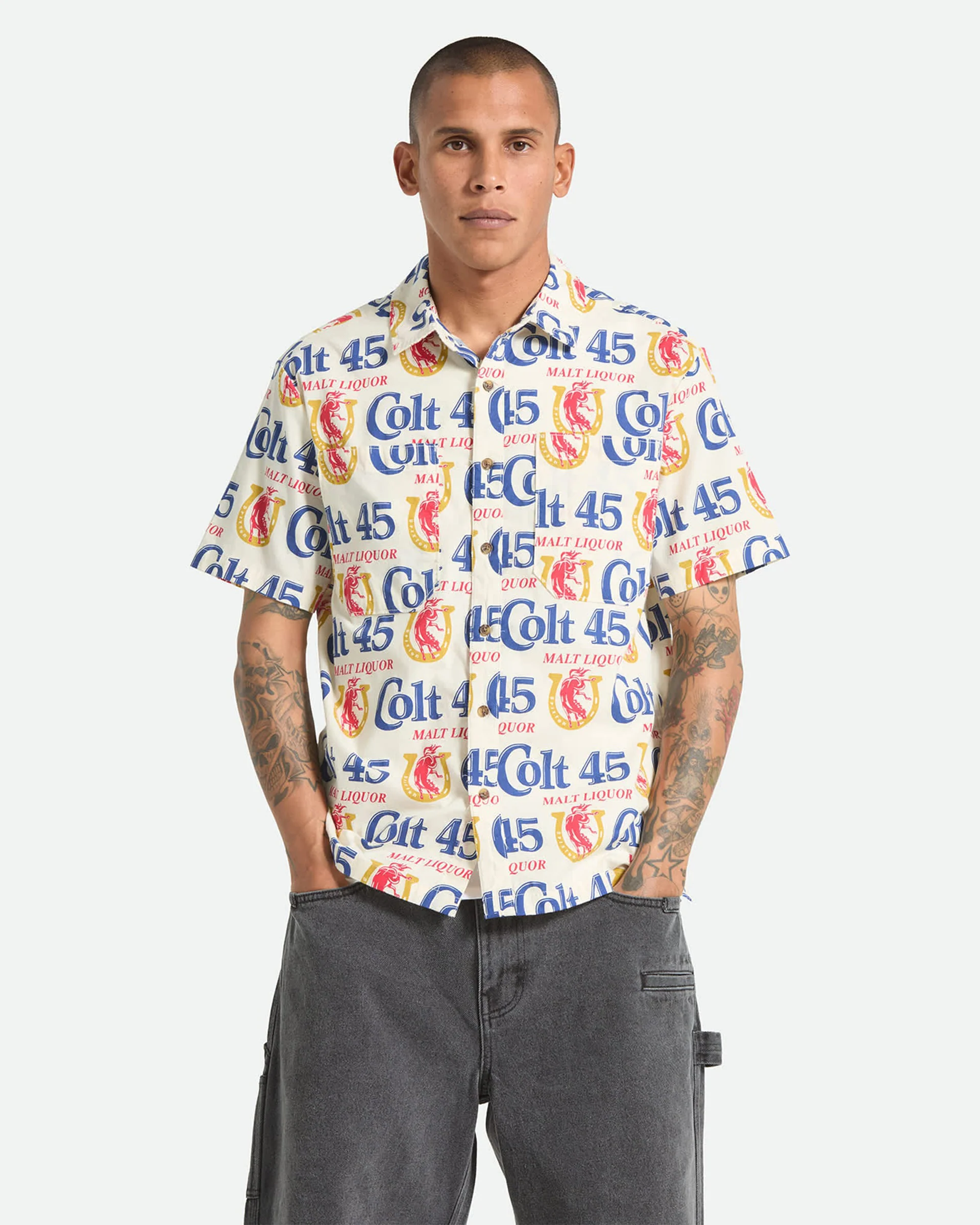 Colt 45 x Brixton S/S Shirt - Multi - Image 2