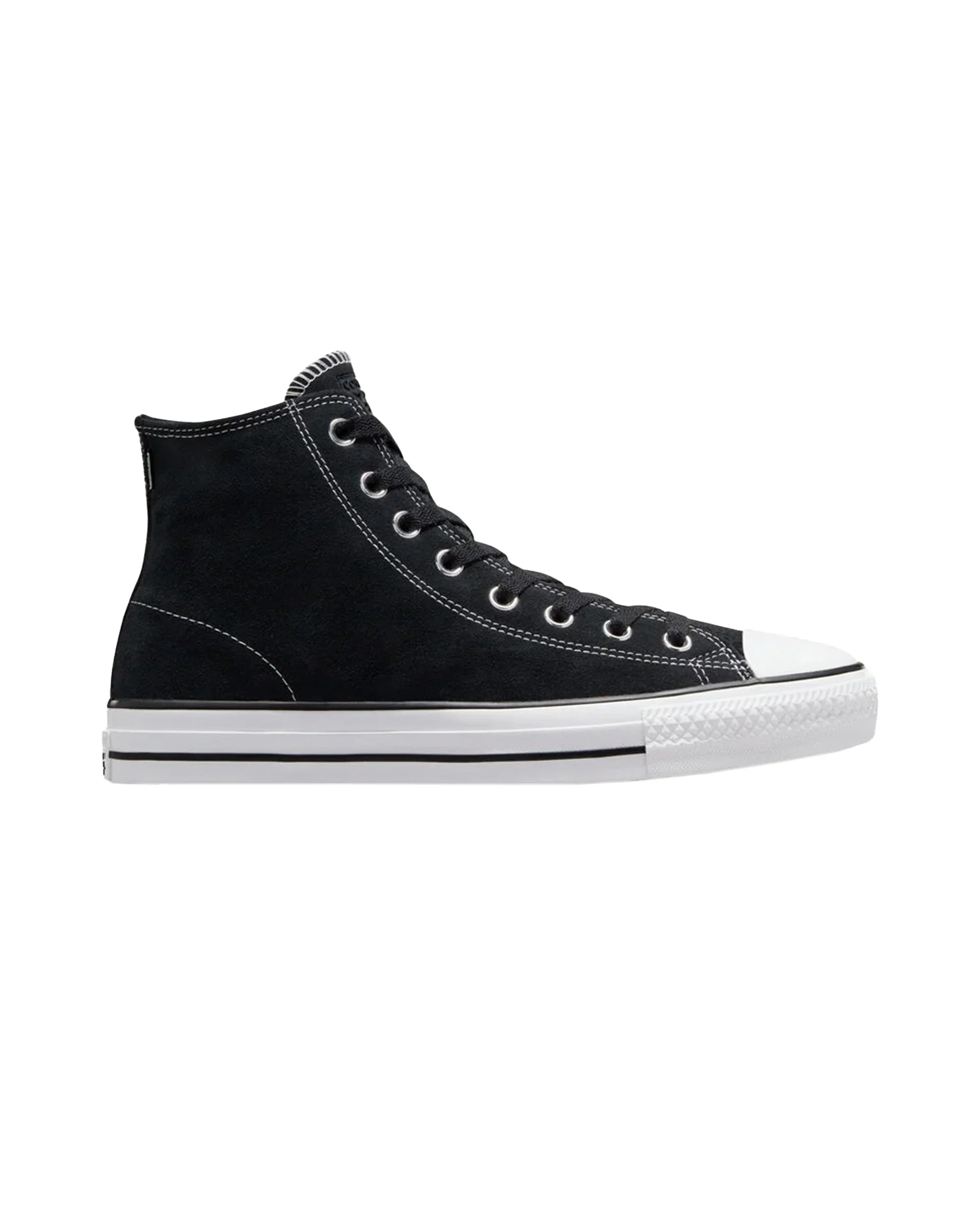 Cons CTAS Pro Hi Suede Shoe - Black/Black/White - Image 4