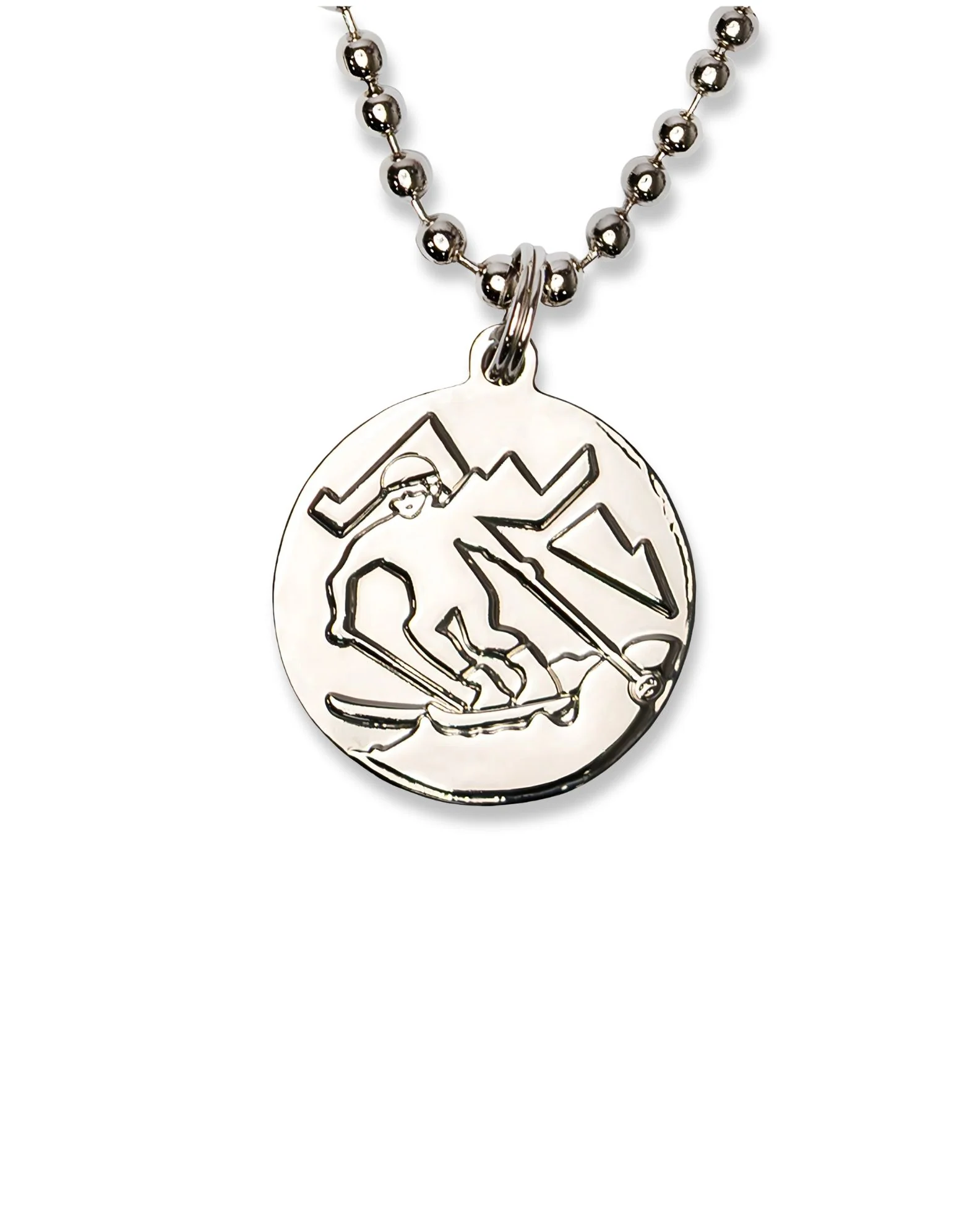 St. Christopher Necklace - Baby Blue/ Turquoise - Image 2