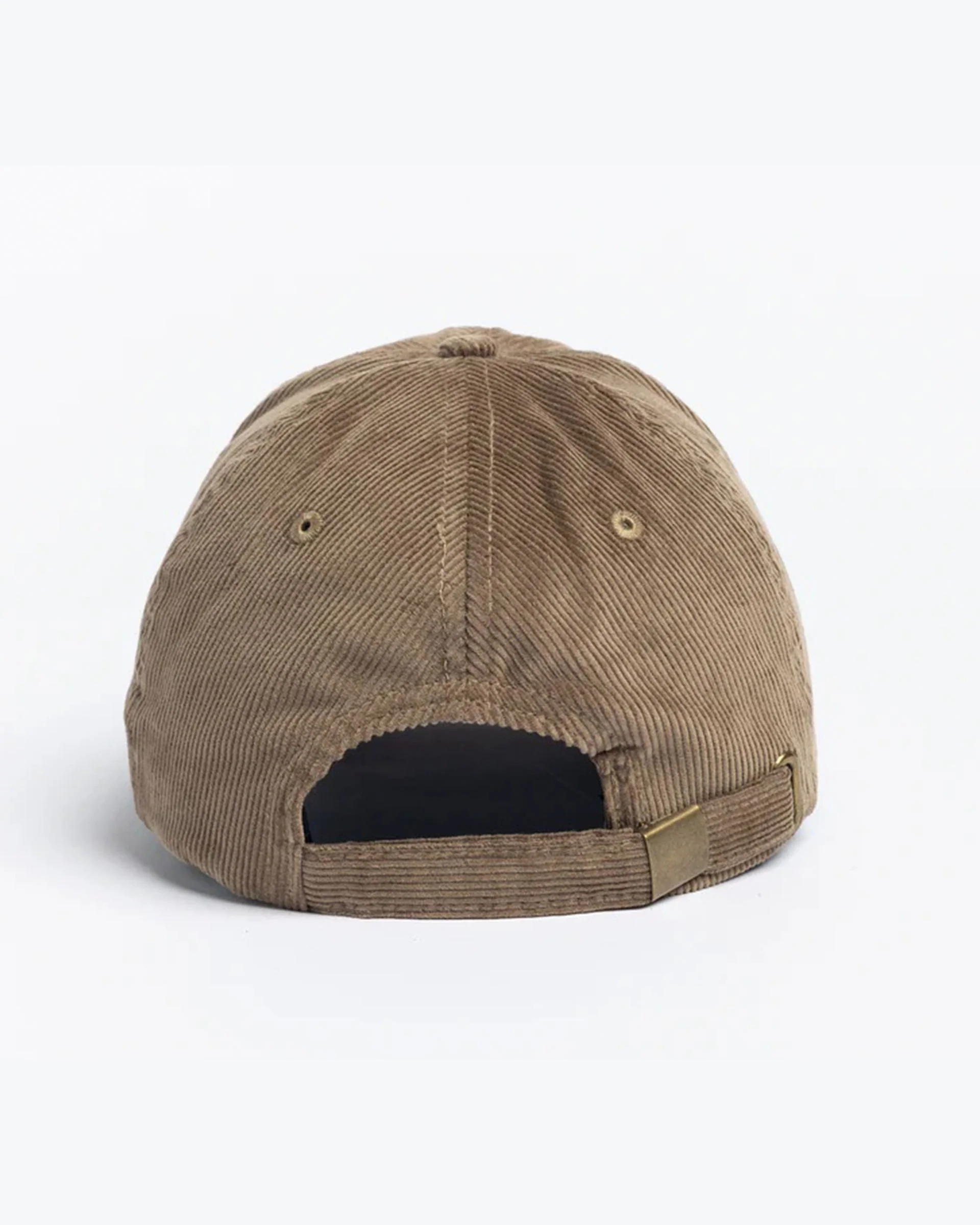 Cord 6 Panel Strapback Hat - Khaki - Image 2