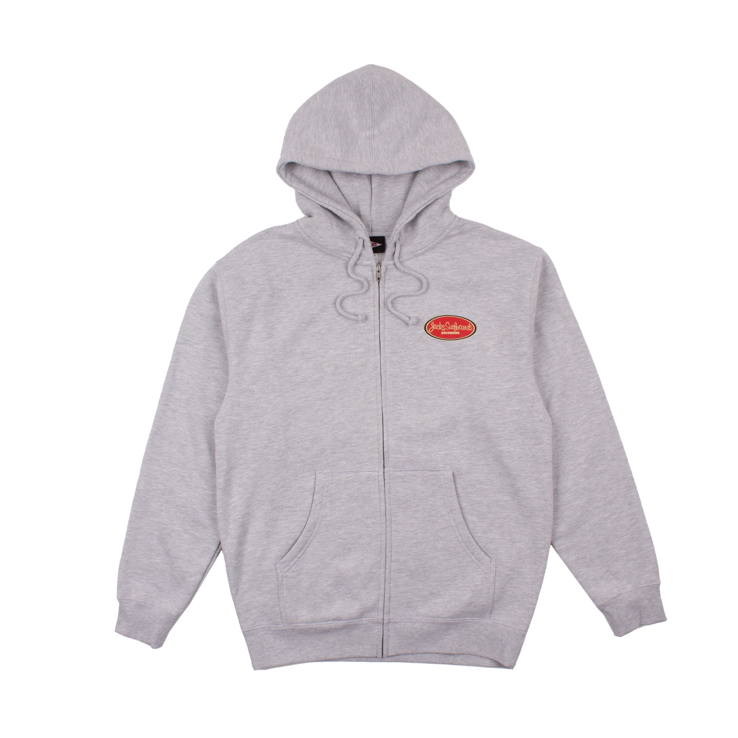 Country Squire Classic Zip-Up Hoodie - Heather Grey - Image 2