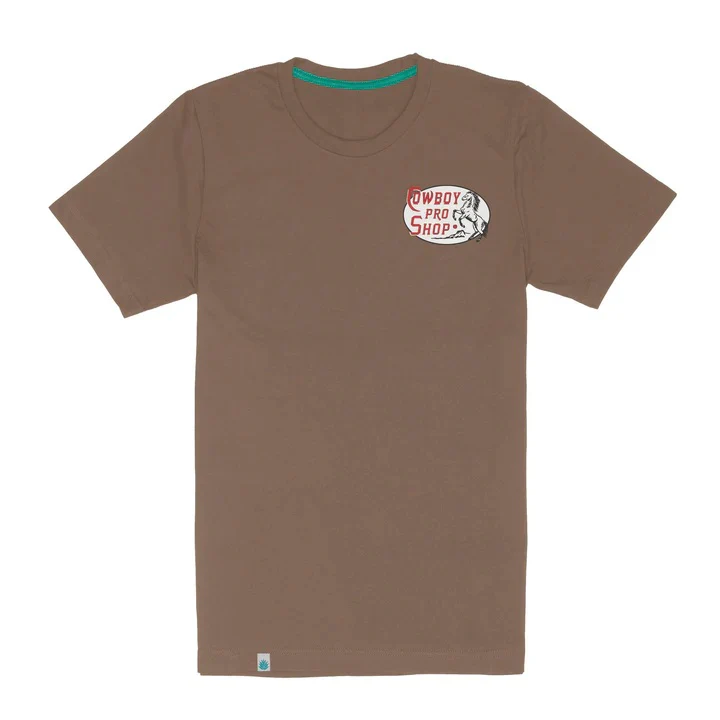 Cowboy Pro Shop S/S T-Shirt - Light Brown - Image 2