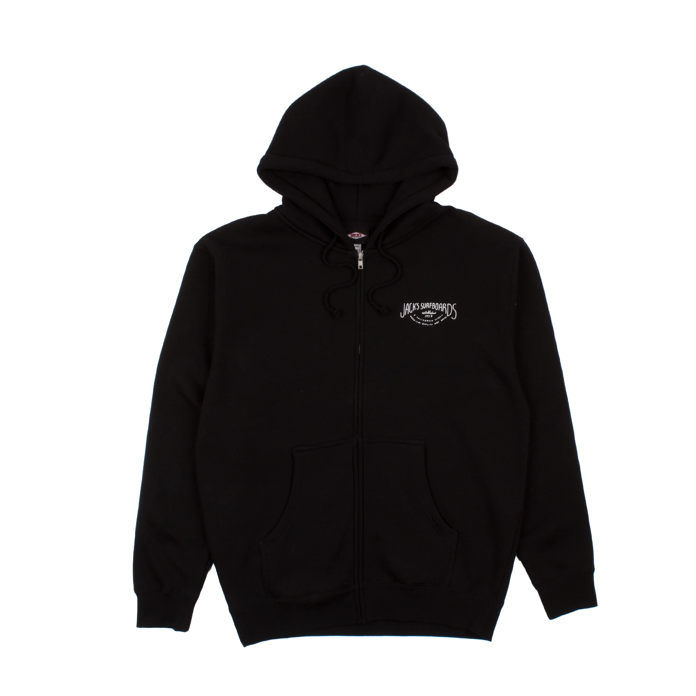 Crescent Classic Zip-Up Hoodie - Black - Image 2