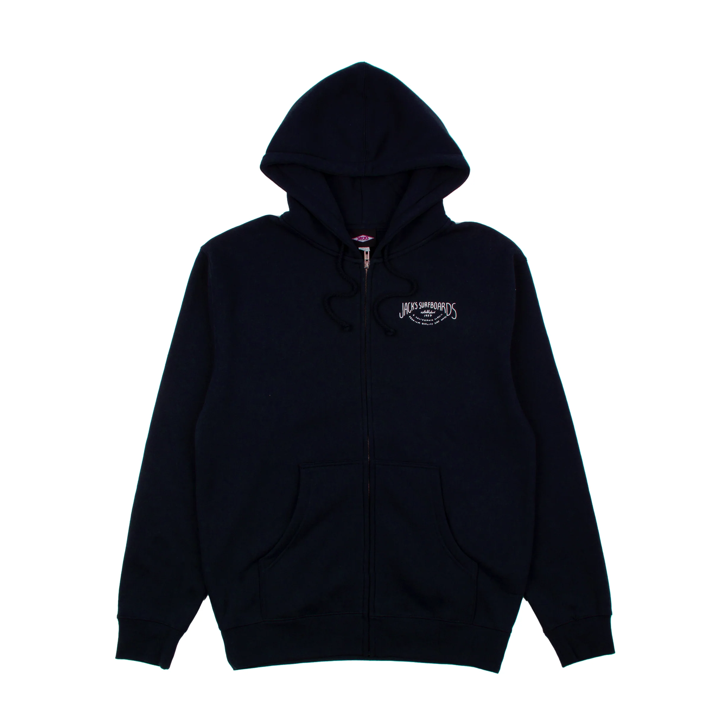 Crescent Classic Zip-Up Hoodie - Navy - Image 2