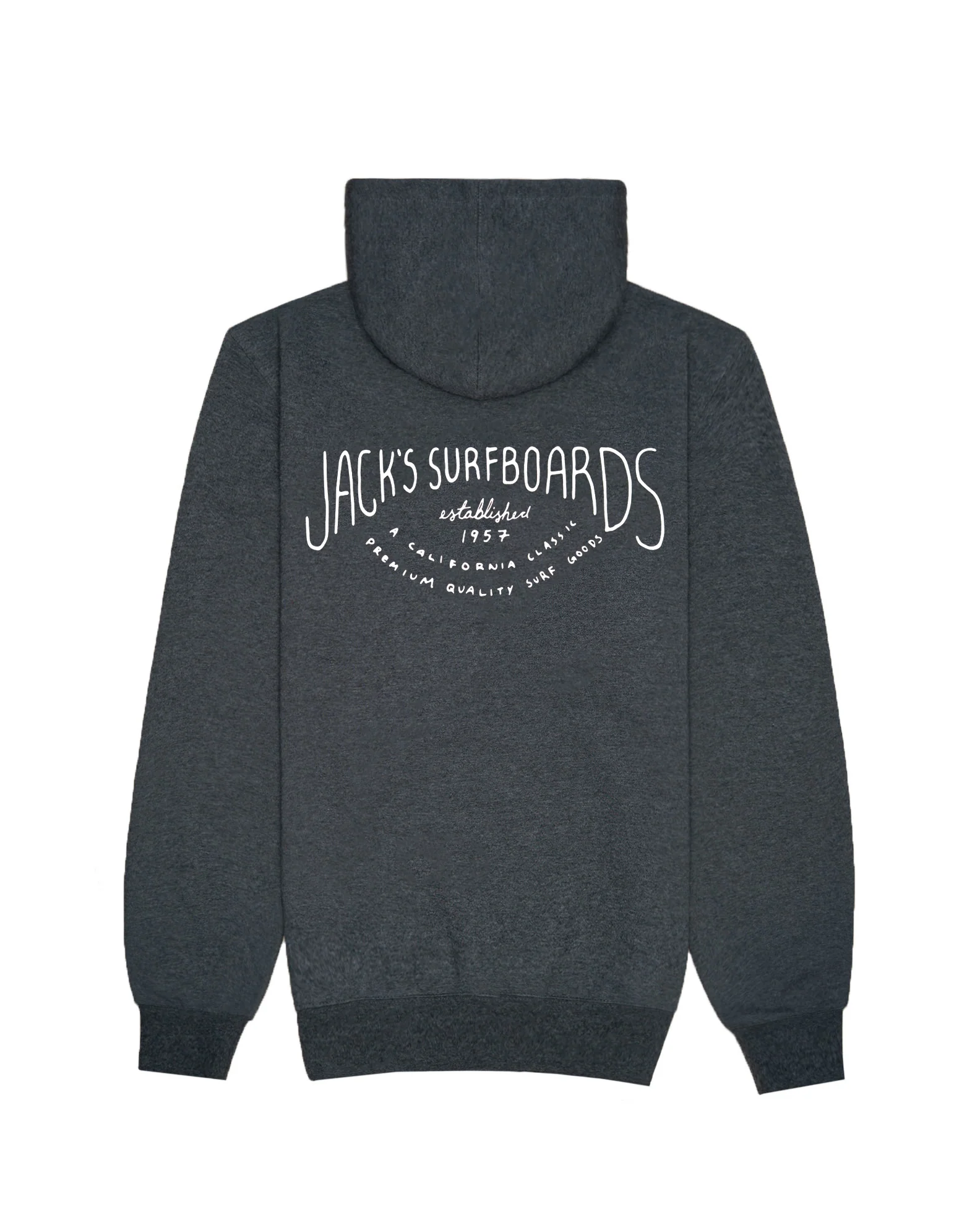 Crescent Classic Pullover Hoodie - Charcoal Heather Grey