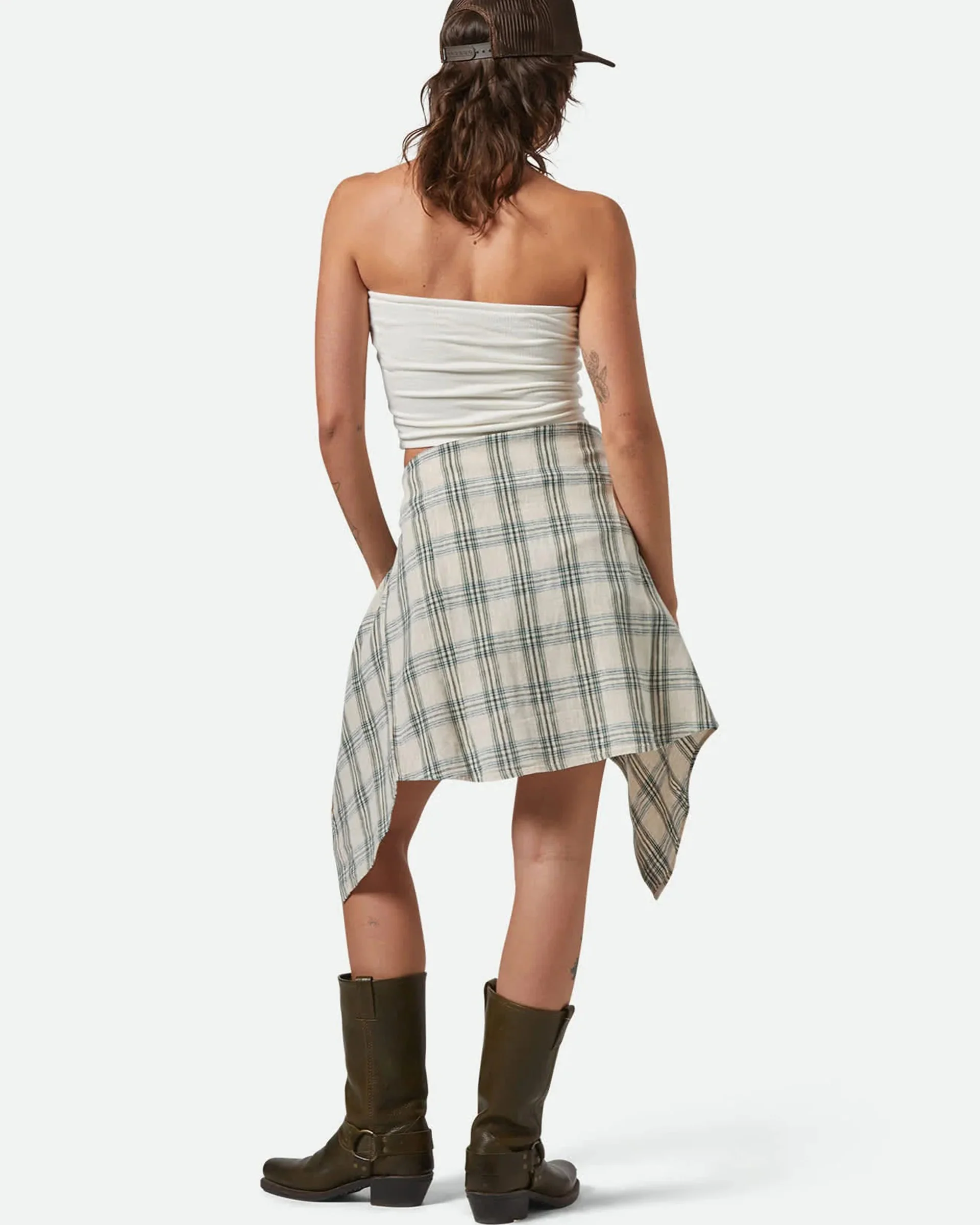 Crinkle Tube Top - Off White - Image 4