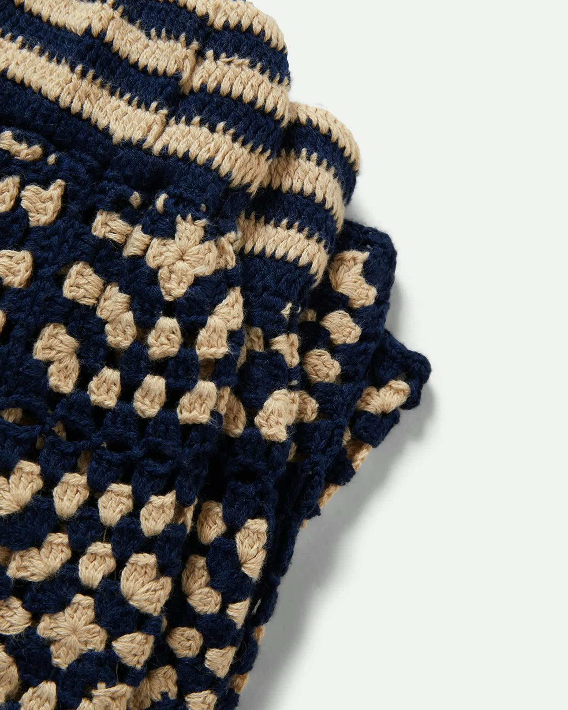 Crochet Short - Mood Indigo/Off White - Image 10