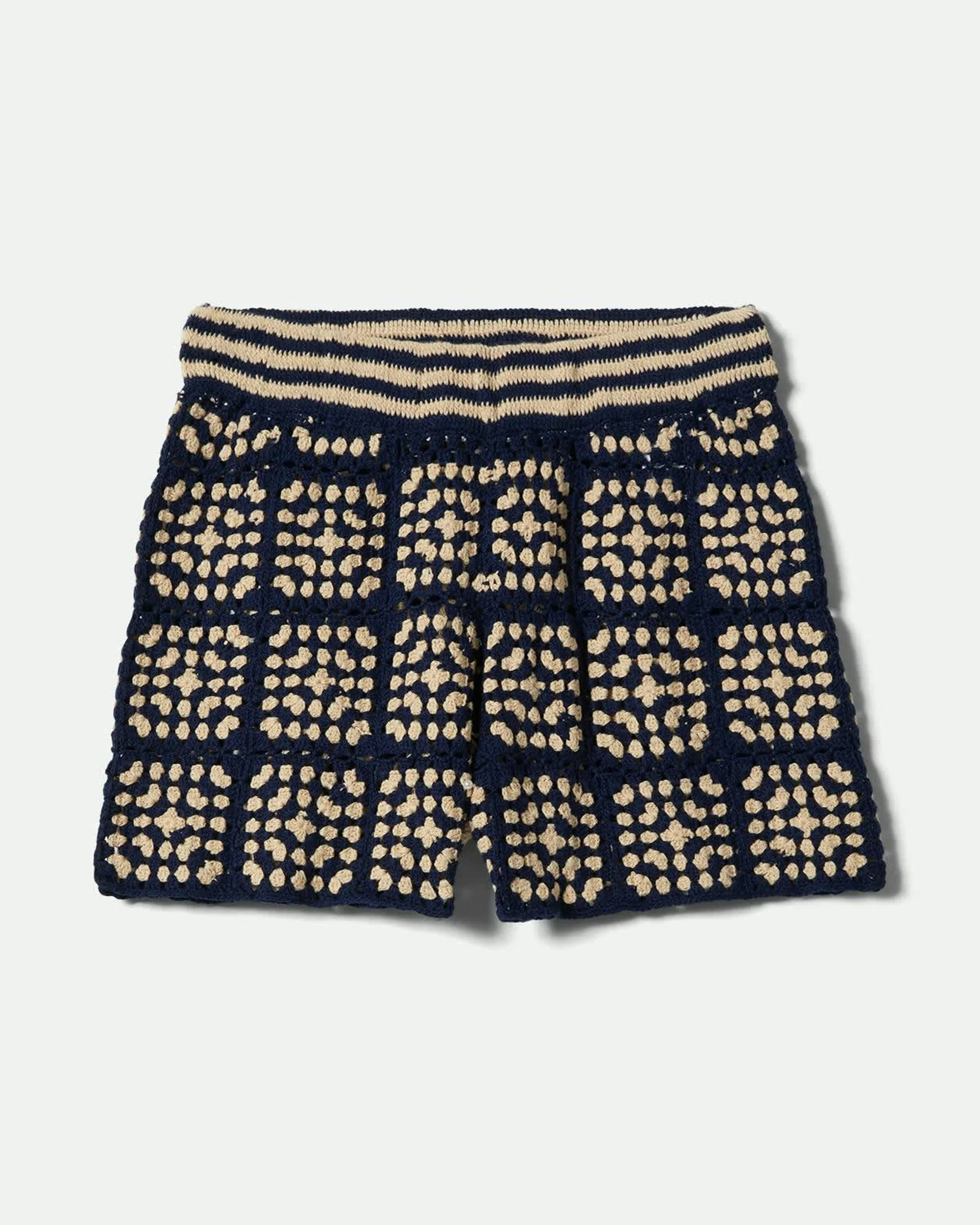 Crochet Short - Mood Indigo/Off White - Image 2