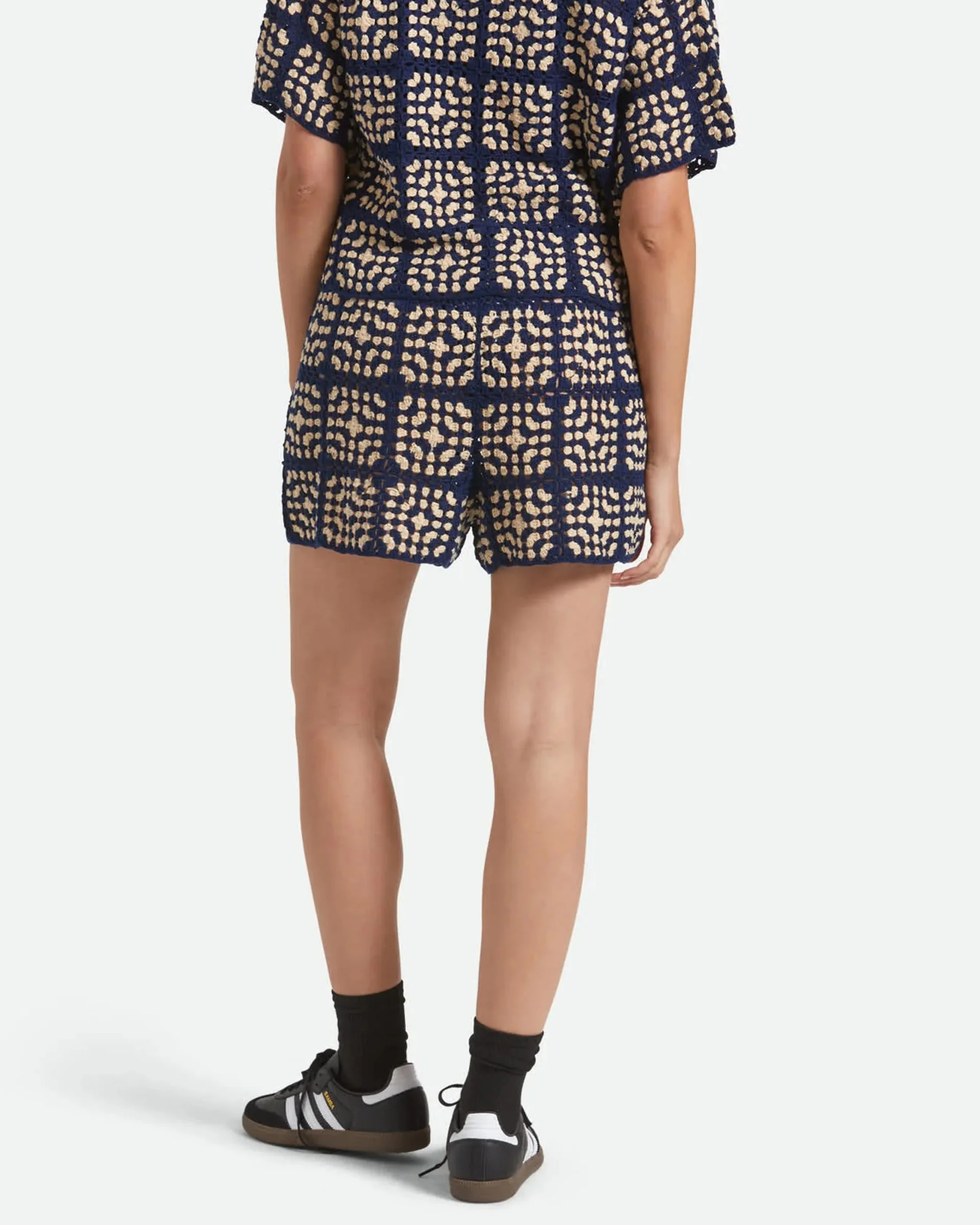 Crochet Short - Mood Indigo/Off White - Image 4