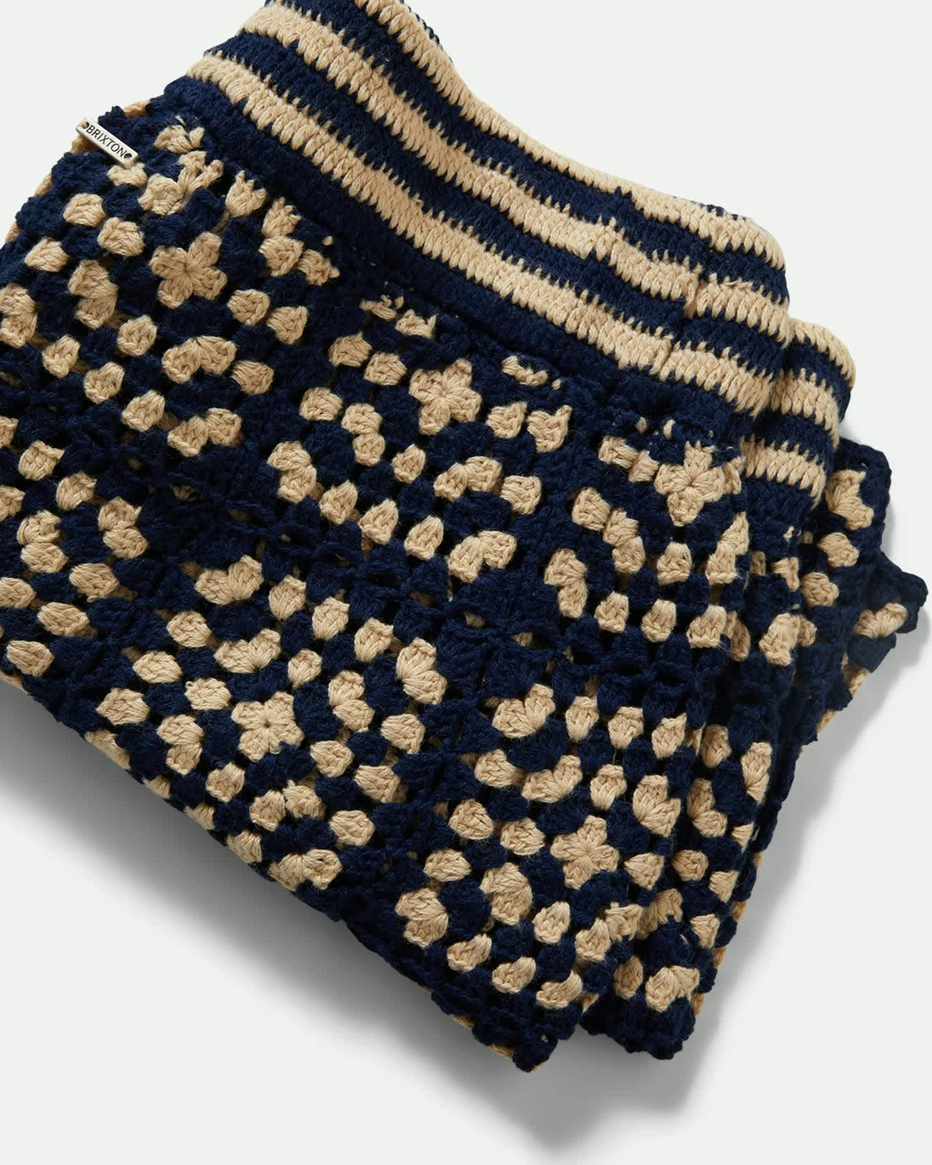 Crochet Short - Mood Indigo/Off White - Image 9