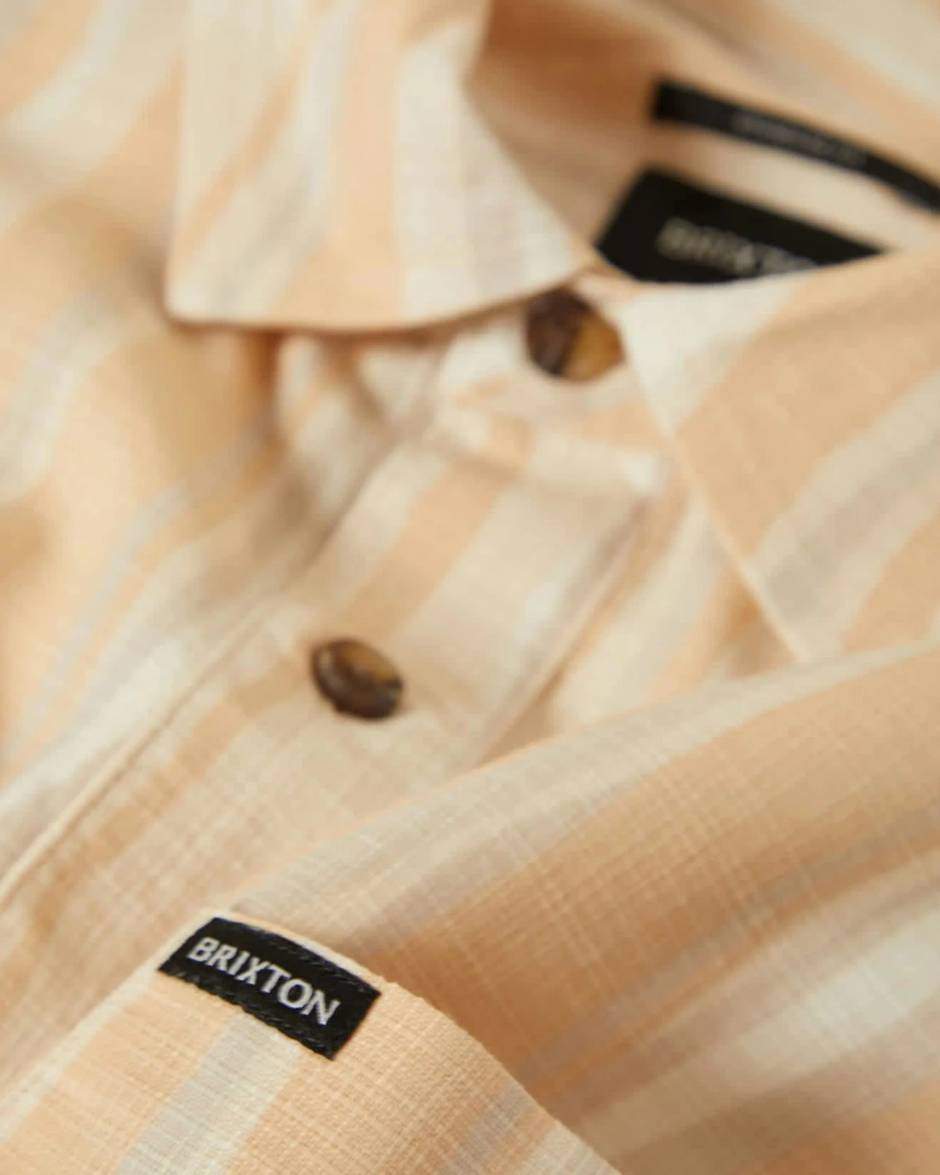 Cru Slub Relaxed S/S Shirt - Hazelnut/Painterly Stripe - Image 10