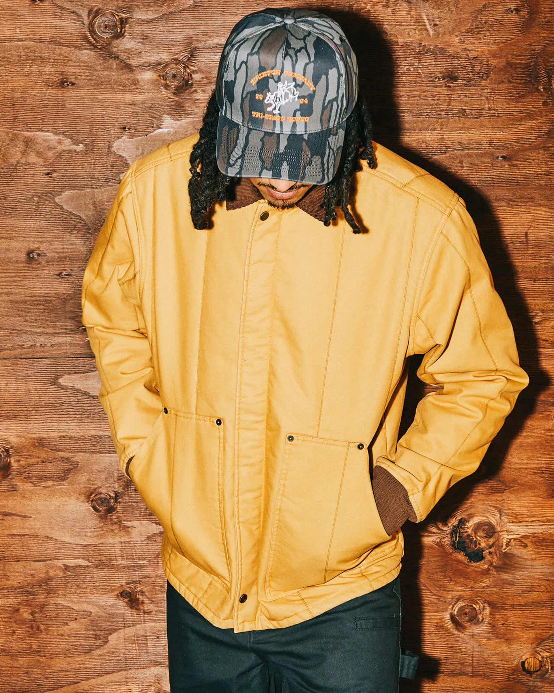 Danforth Netplus Snapback Hat - Bark Camo - Image 3