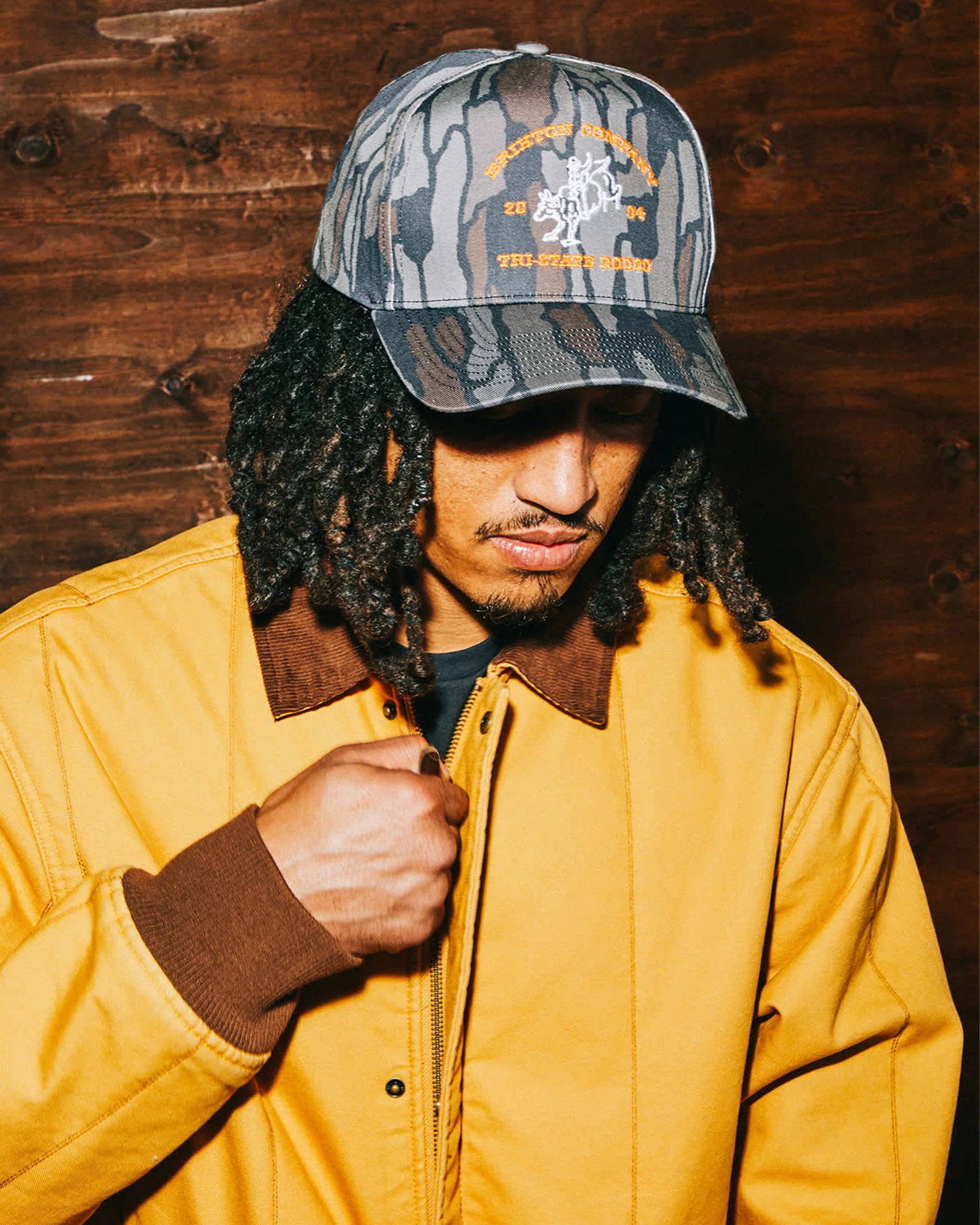 Danforth Netplus Snapback Hat - Bark Camo - Image 4