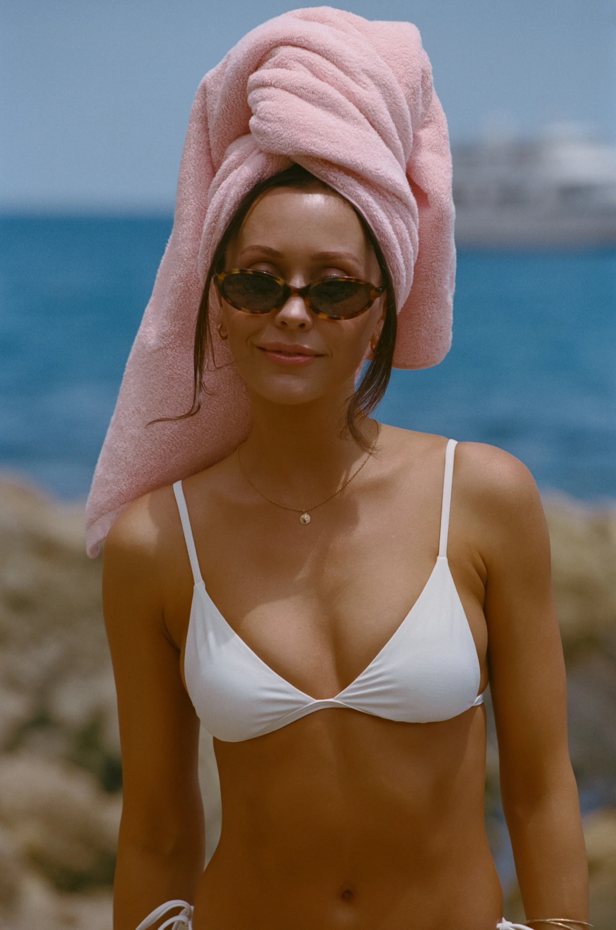 Danielle Brown Clay Swim Top - Vanilla - Image 2
