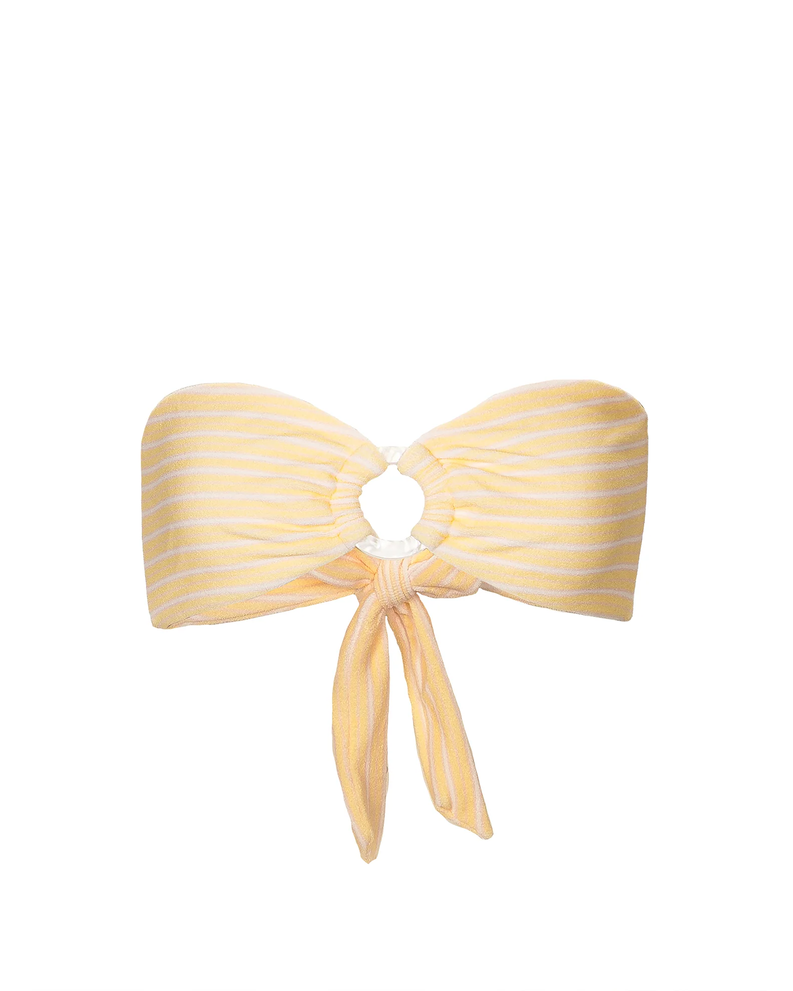 Danielle Brown Isabella Swim Top - Lemon Stripe - Image 14